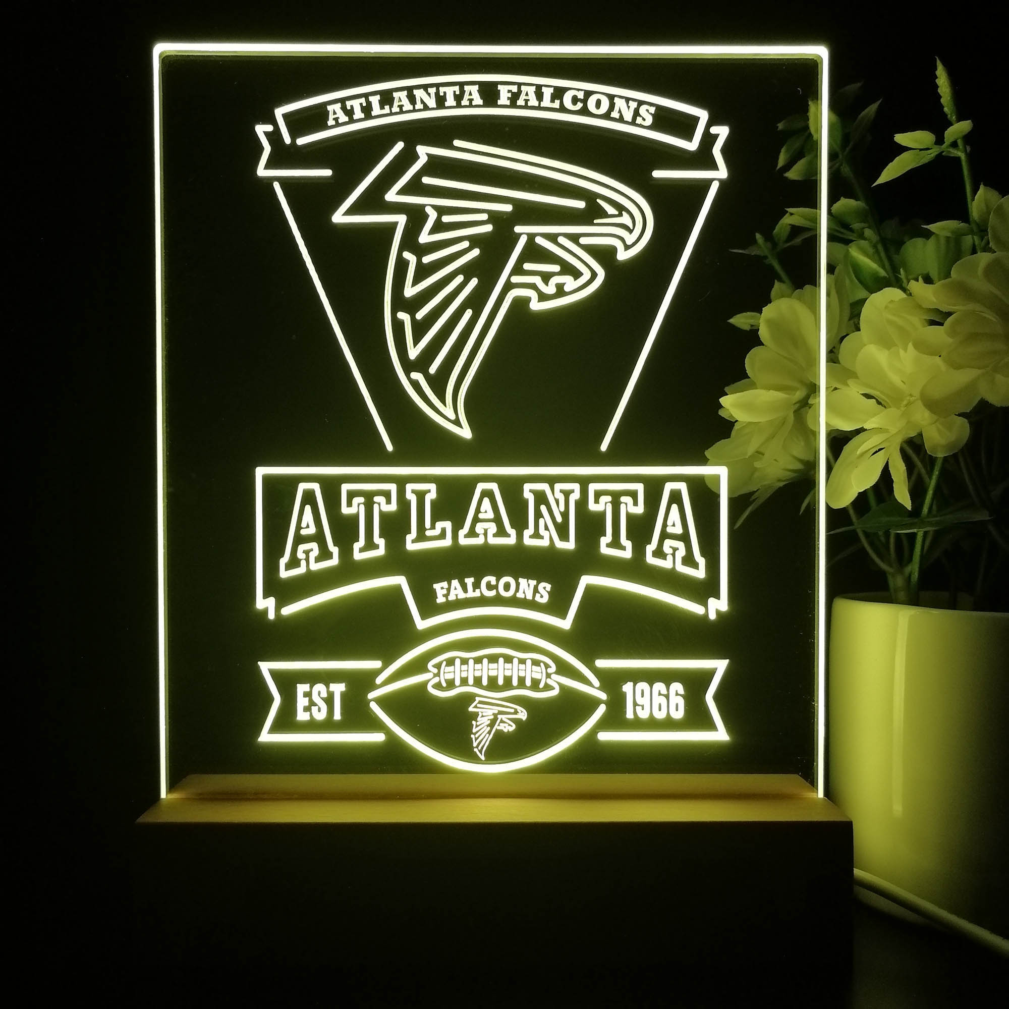 Atlanta Falcons Souvenir Neon Sign Pub Bar Lamp