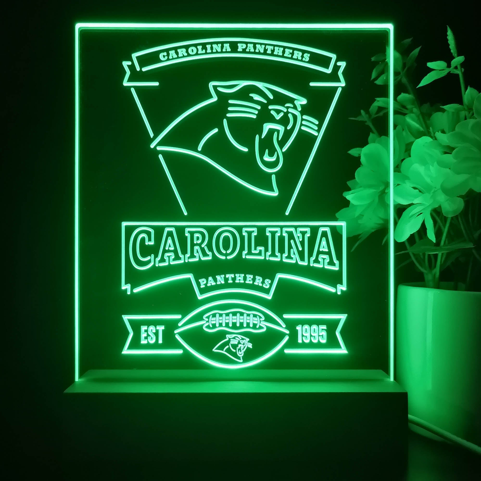 Carolina Panthers Souvenir Neon Sign Pub Bar Lamp