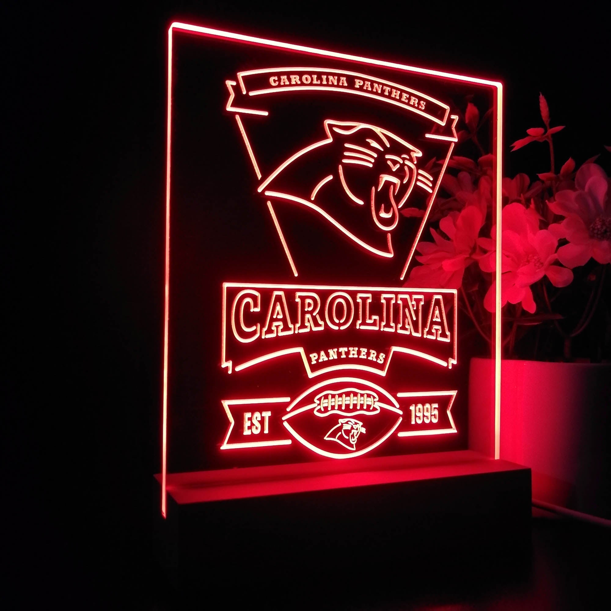 Carolina Panthers Souvenir Neon Sign Pub Bar Lamp