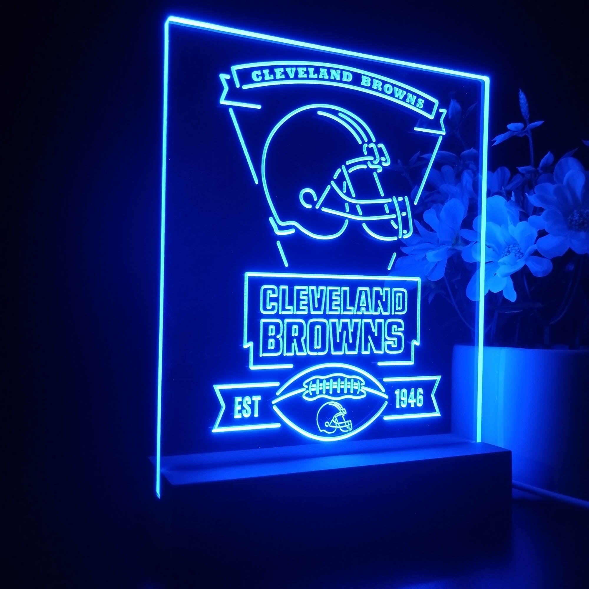 Cleveland Browns Souvenir Led Light Sign Pub Bar Lamp