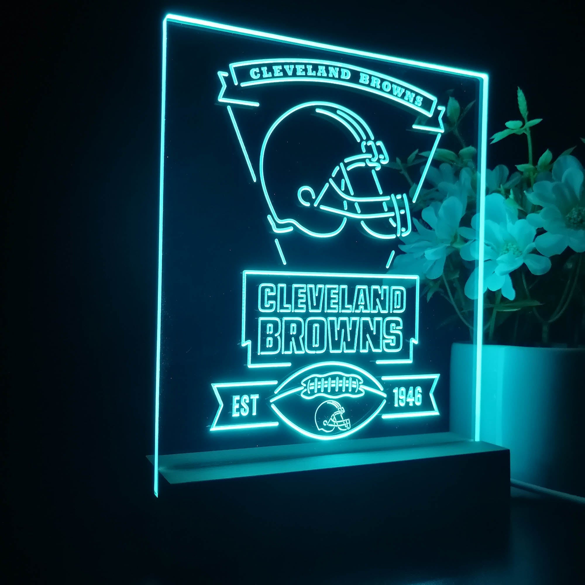 Cleveland Browns Souvenir Led Light Sign Pub Bar Lamp