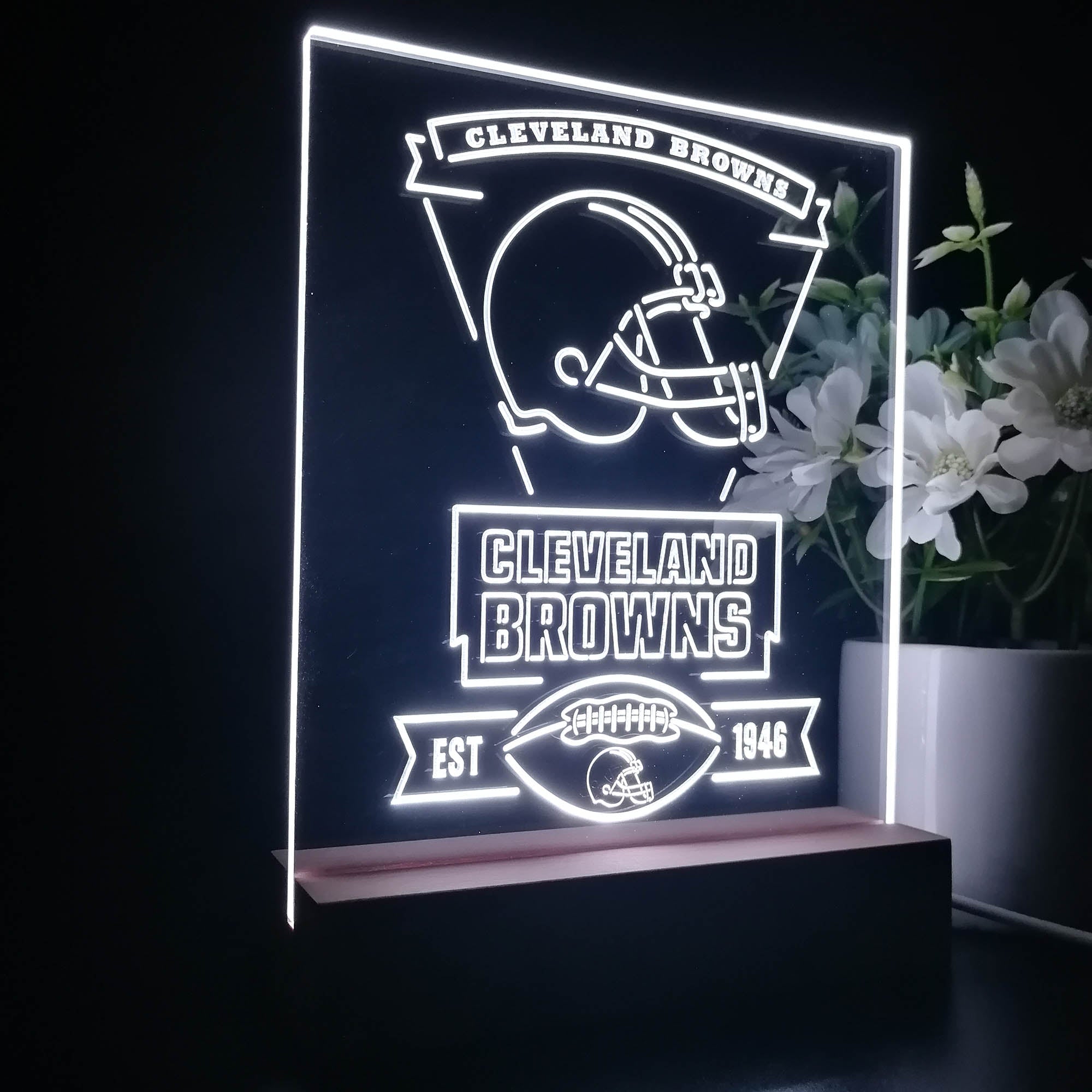 Cleveland Browns Souvenir Led Light Sign Pub Bar Lamp