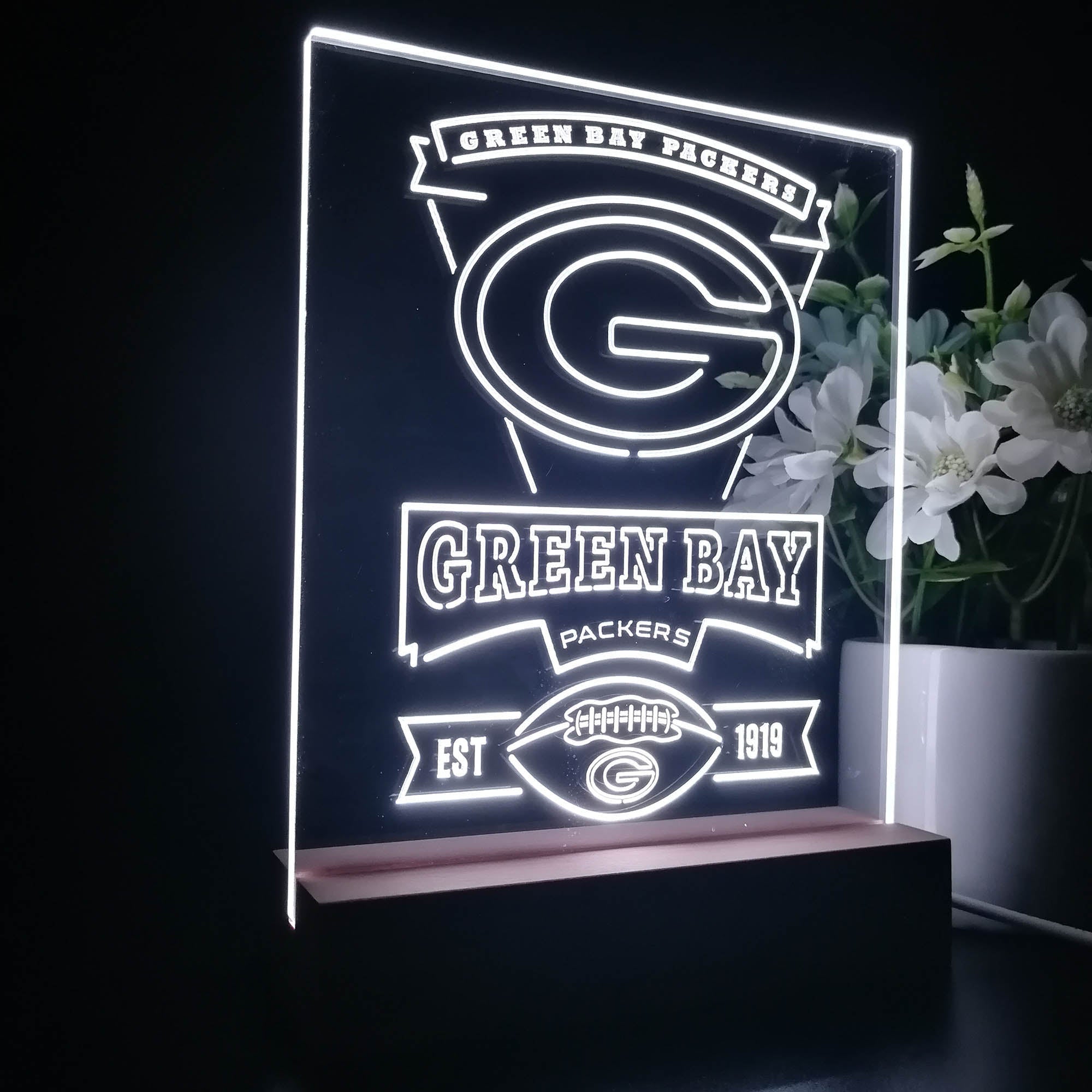 Green Bay Packers Souvenir Led Light Sign Pub Bar Lamp