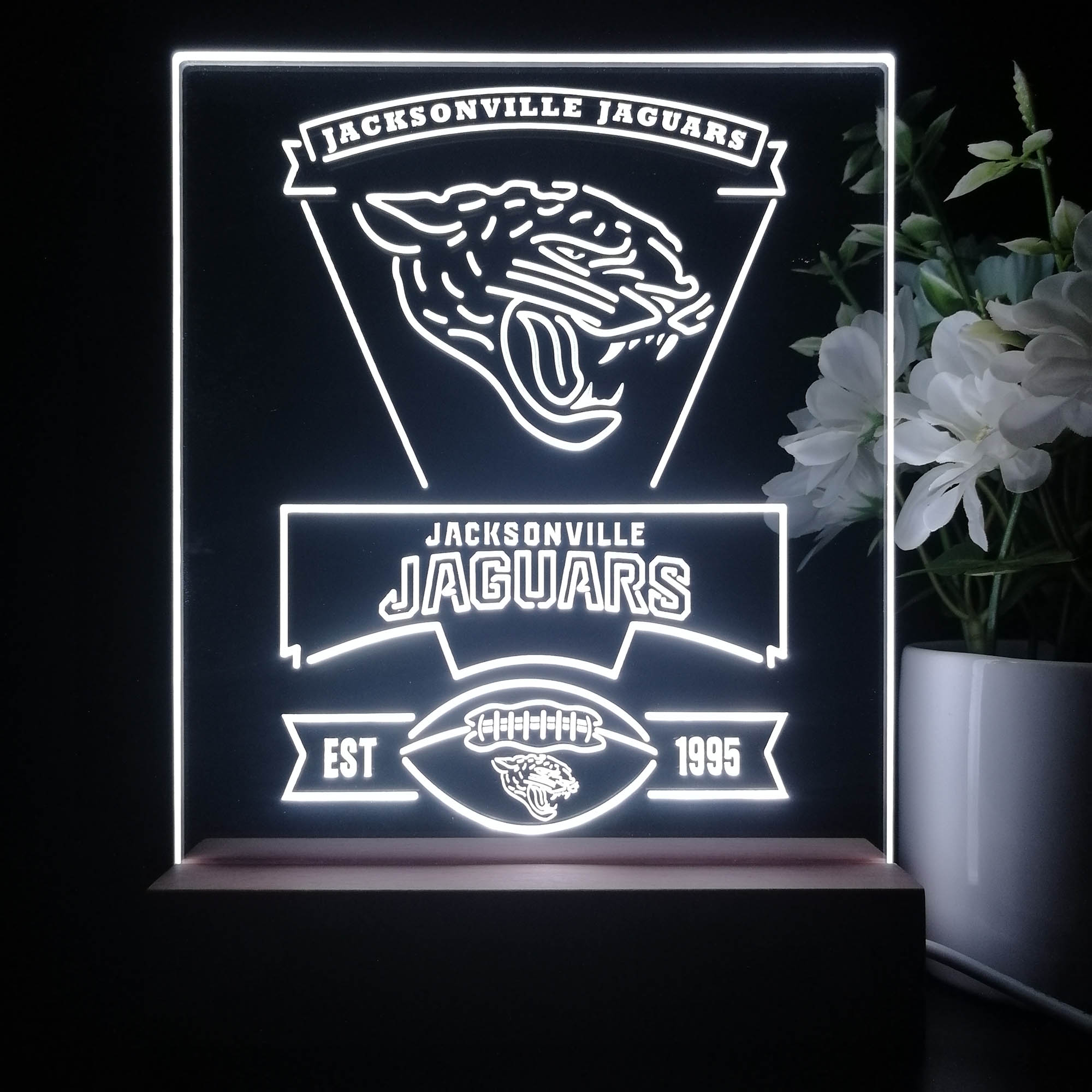 Jacksonville Jaguars Souvenir Led Light Sign Pub Bar Lamp