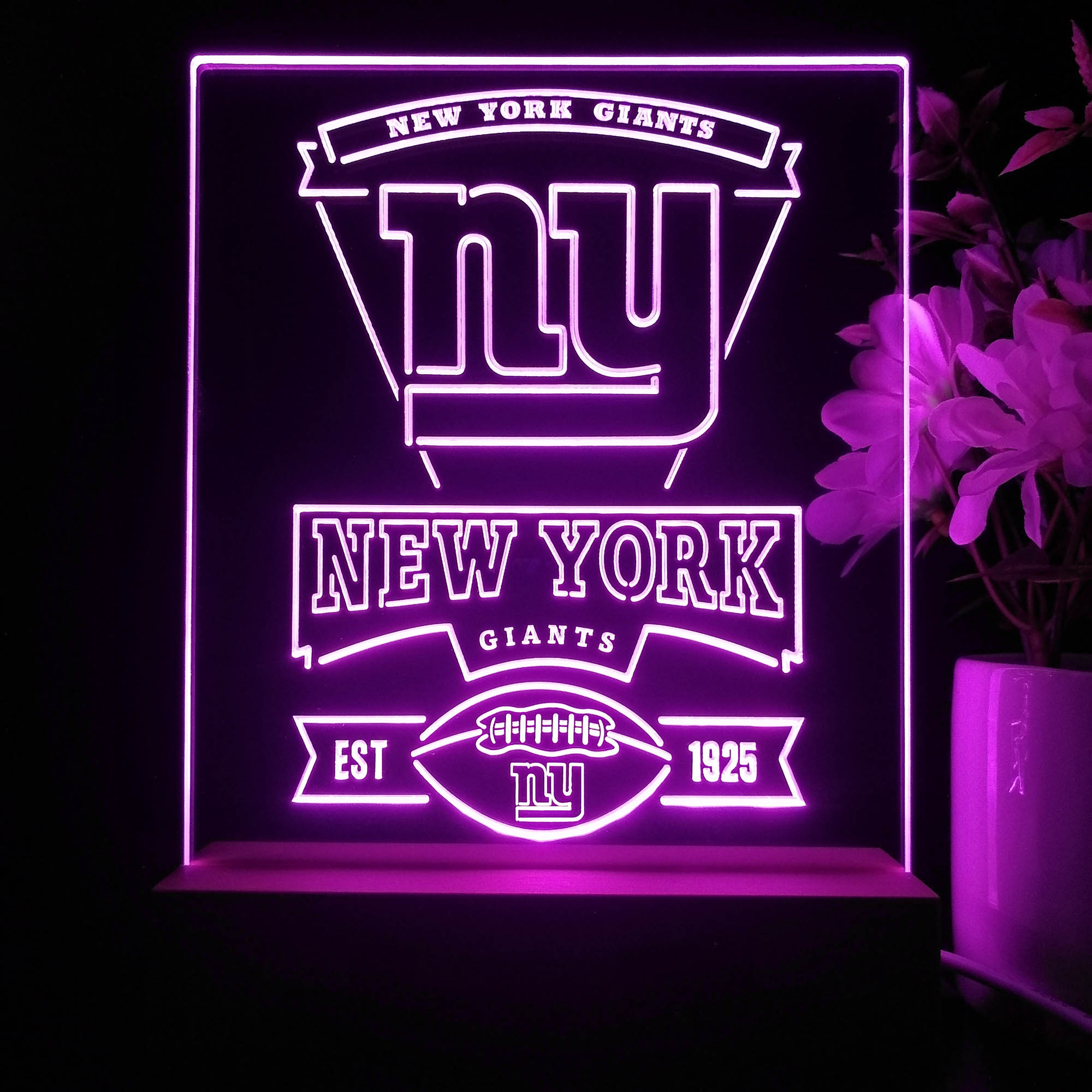 New York Giants Neon Sign Pub Bar Lamp