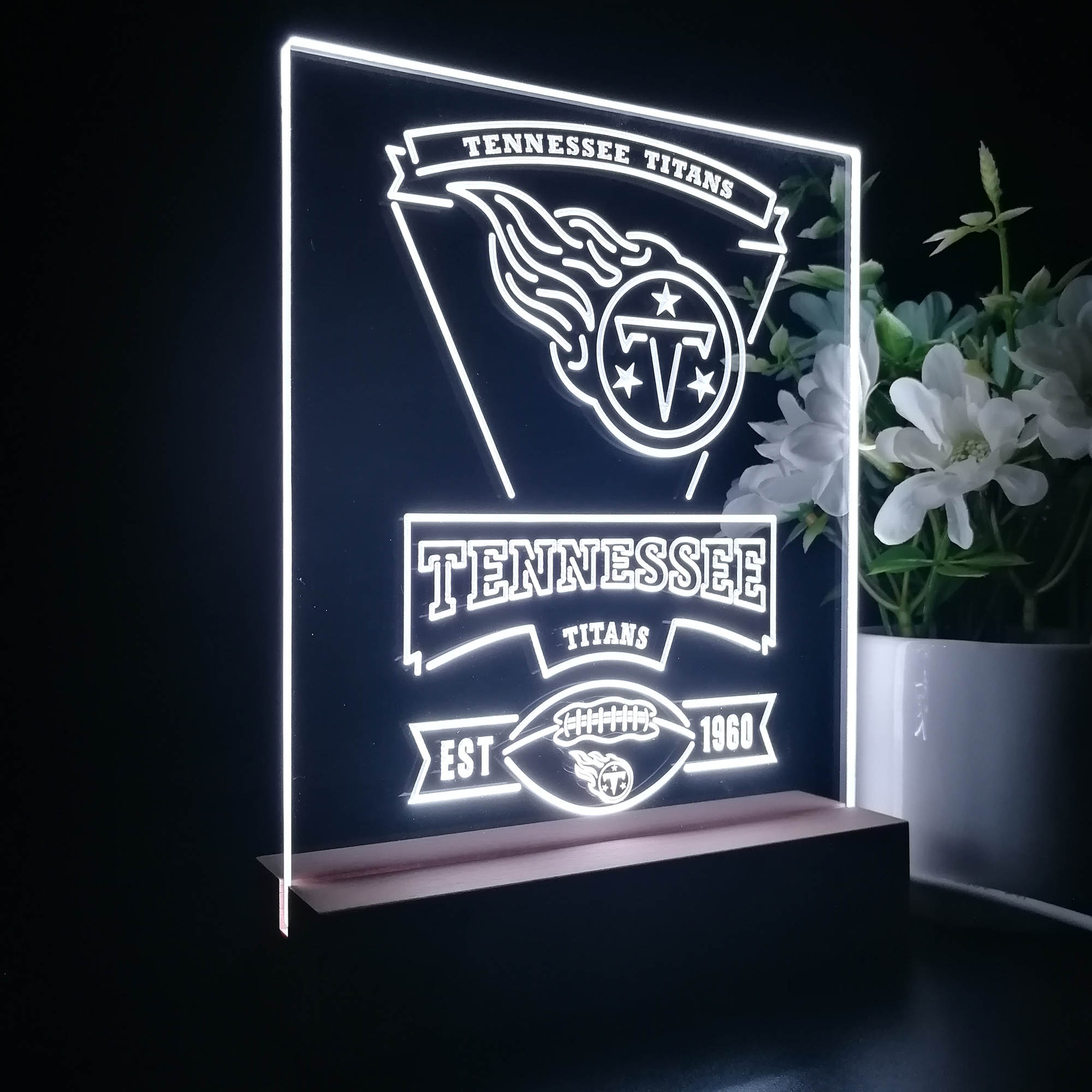 Tennessee Titans Neon Sign Pub Bar Lamp