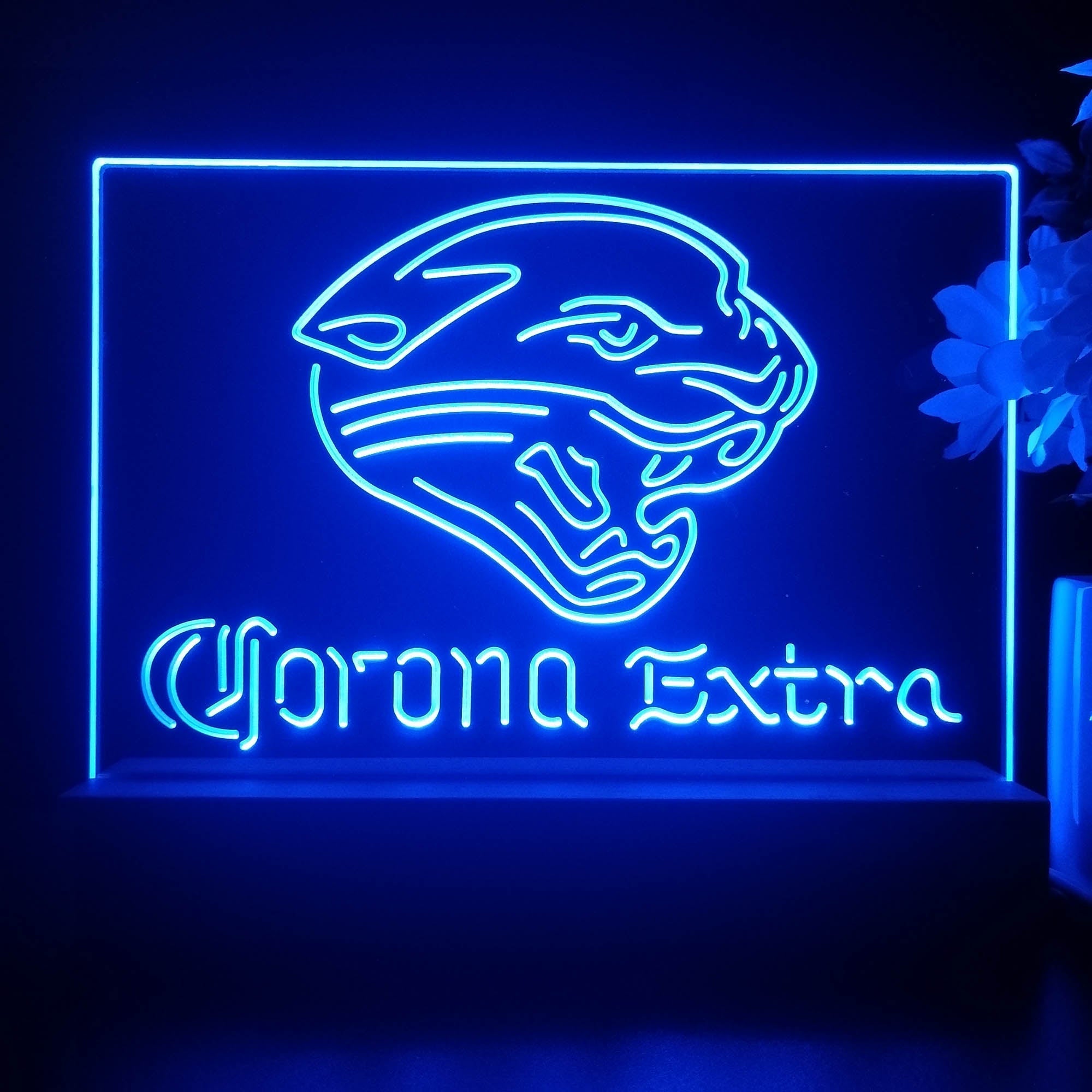 Corona Extra Bar Jacksonville Jaguars Est. 1995 Night Light Pub Bar Lamp