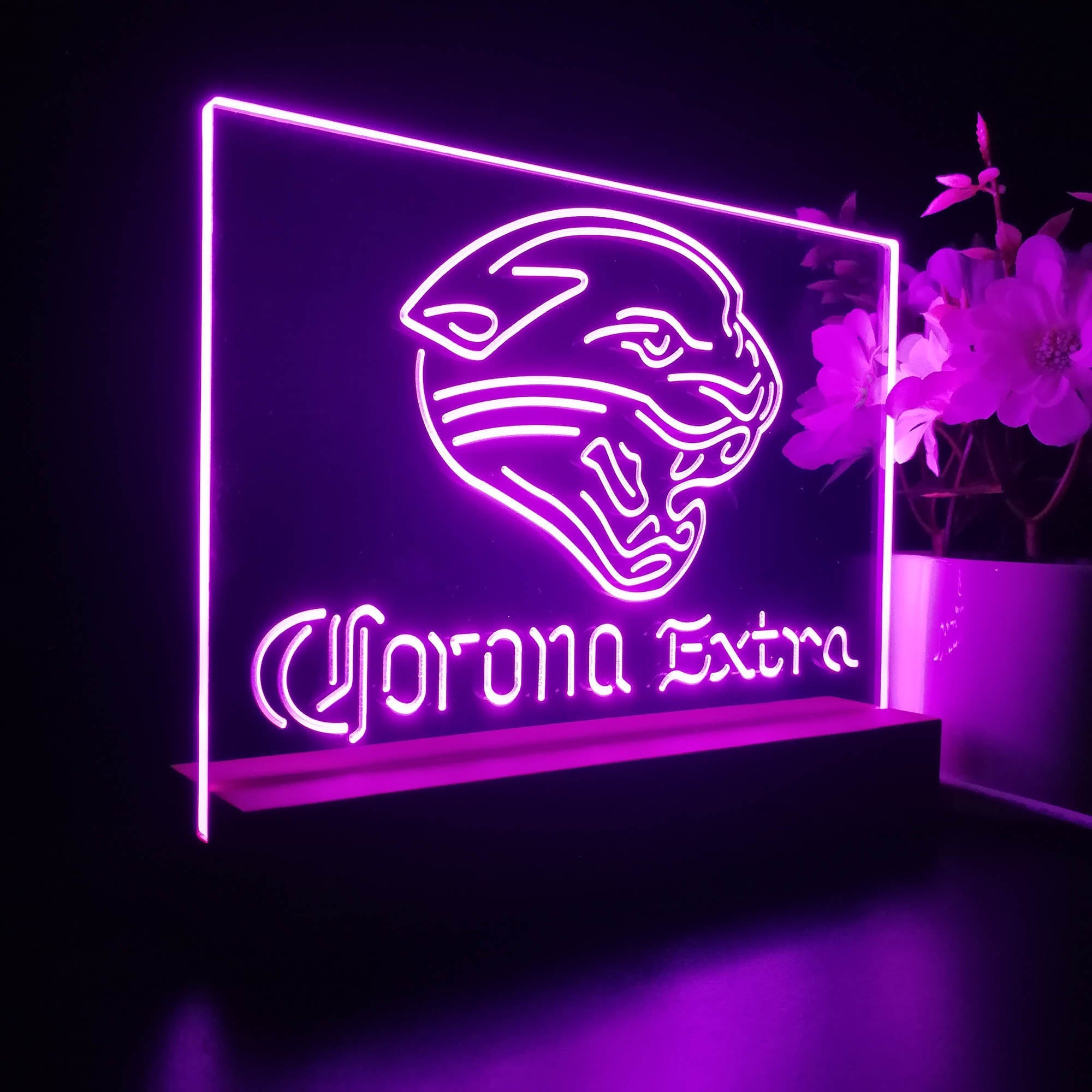 Corona Extra Bar Jacksonville Jaguars Est. 1995 Night Light Pub Bar Lamp