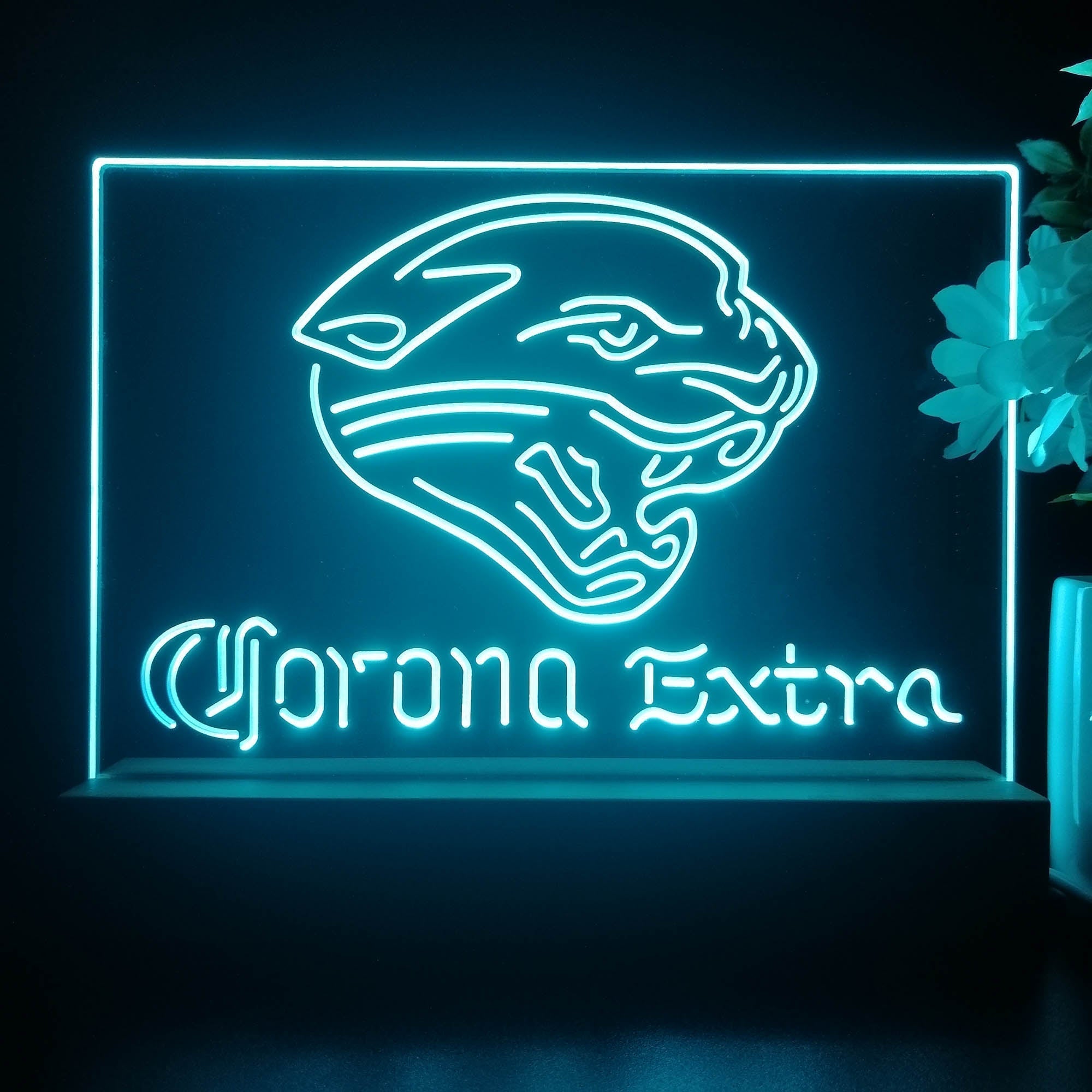 Corona Extra Bar Jacksonville Jaguars Est. 1995 Night Light Pub Bar Lamp