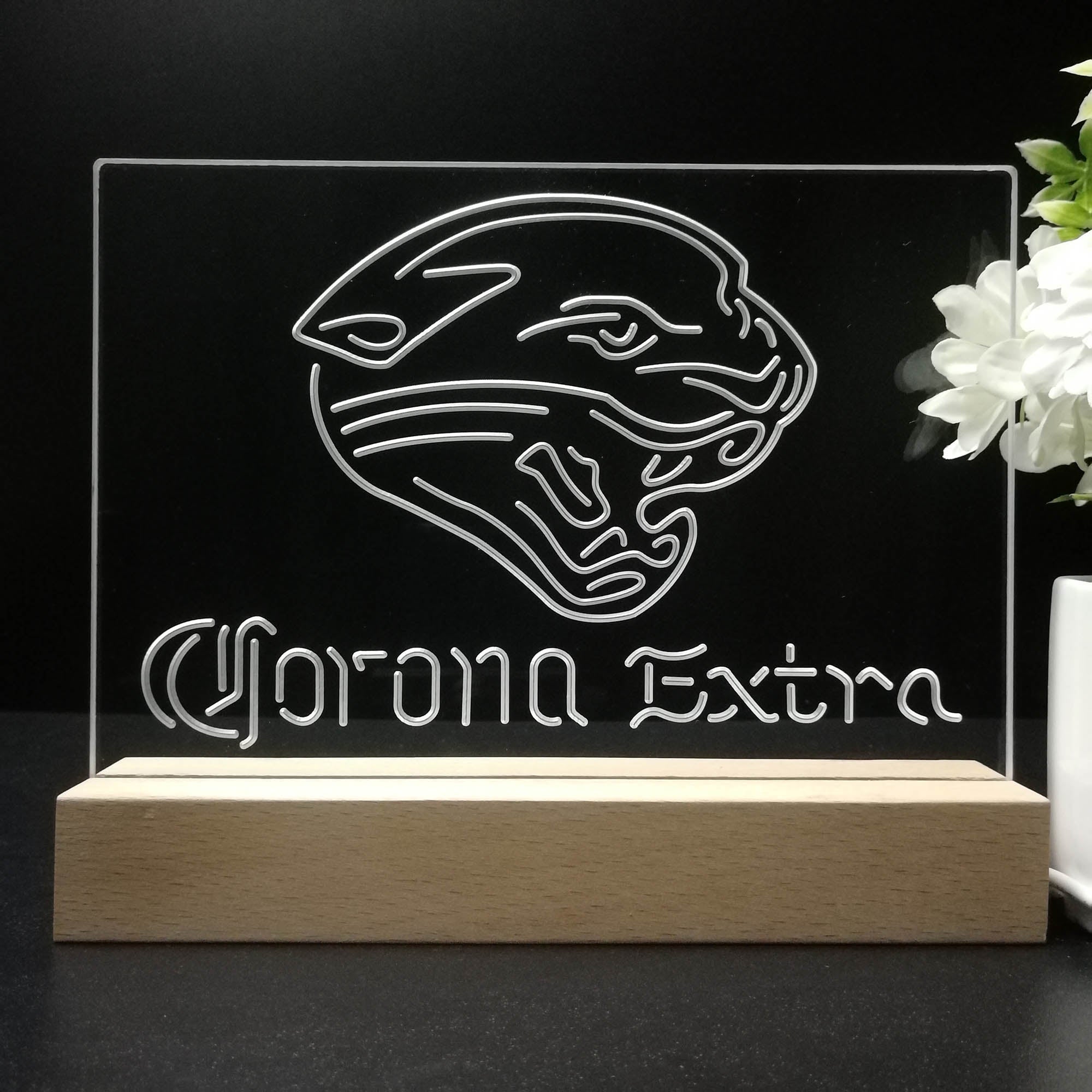 Corona Extra Bar Jacksonville Jaguars Est. 1995 Night Light Pub Bar Lamp