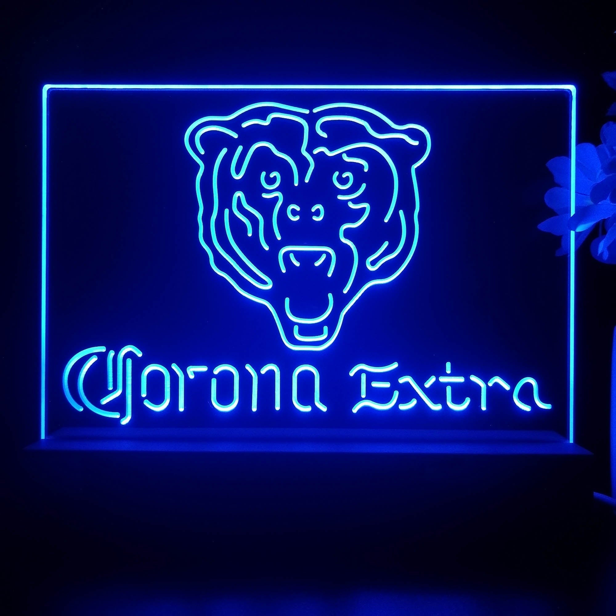 Corona Extra Bar Chicago Bears Est. 1920 Night Light Pub Bar Lamp