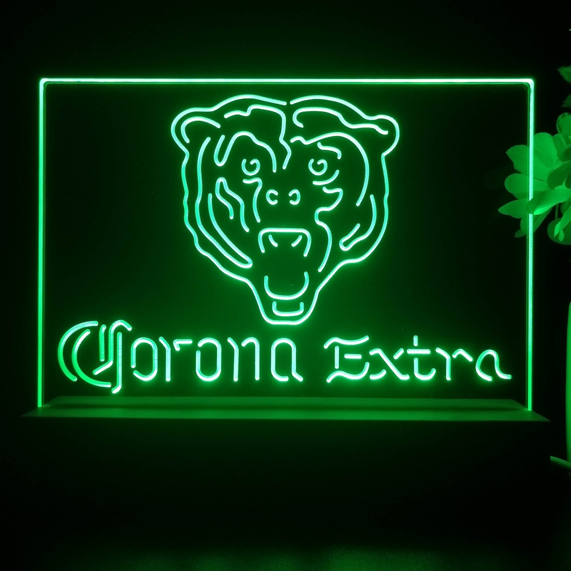 Corona Extra Bar Chicago Bears Est. 1920 Night Light Pub Bar Lamp