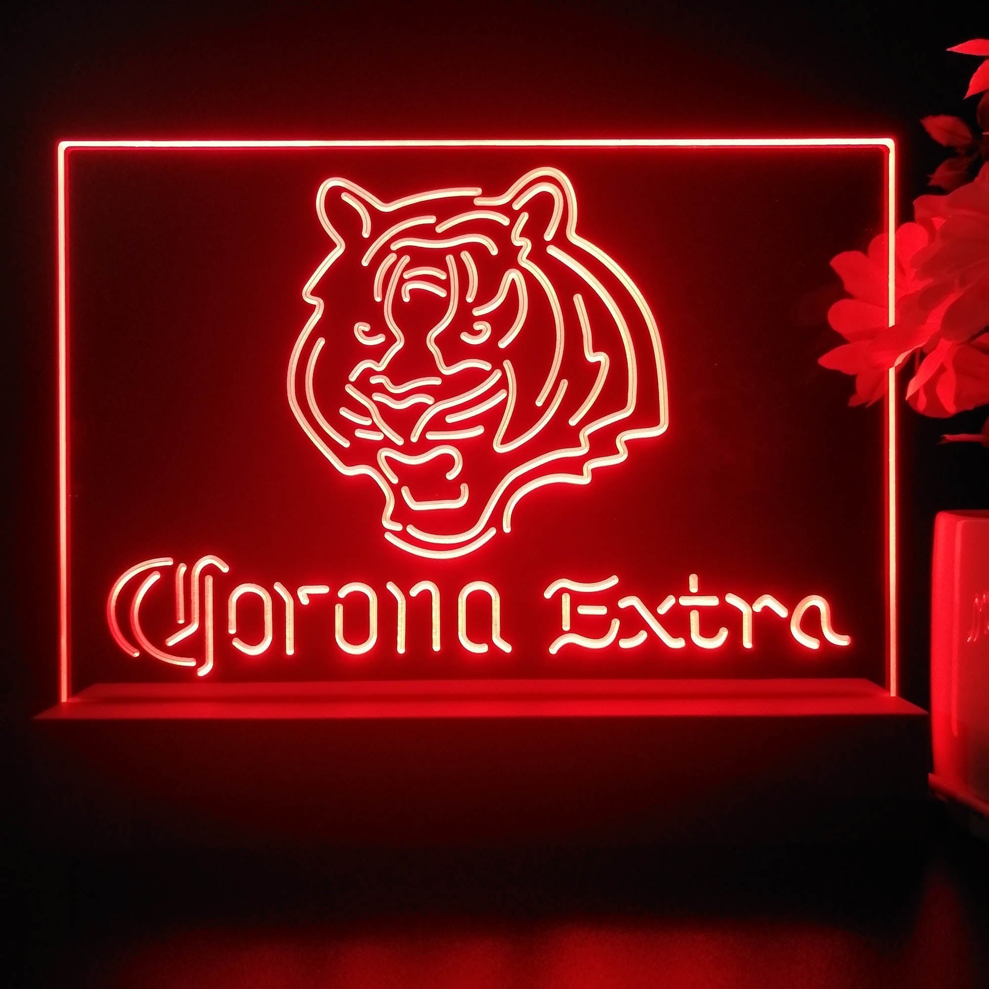 Corona Extra Bar Cincinnati Bengals Est. 1968 Night Light Pub Bar Lamp