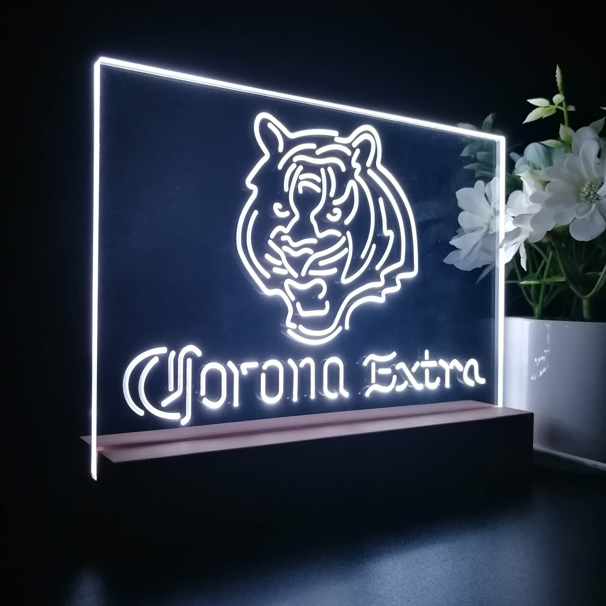 Corona Extra Bar Cincinnati Bengals Est. 1968 Night Light Pub Bar Lamp