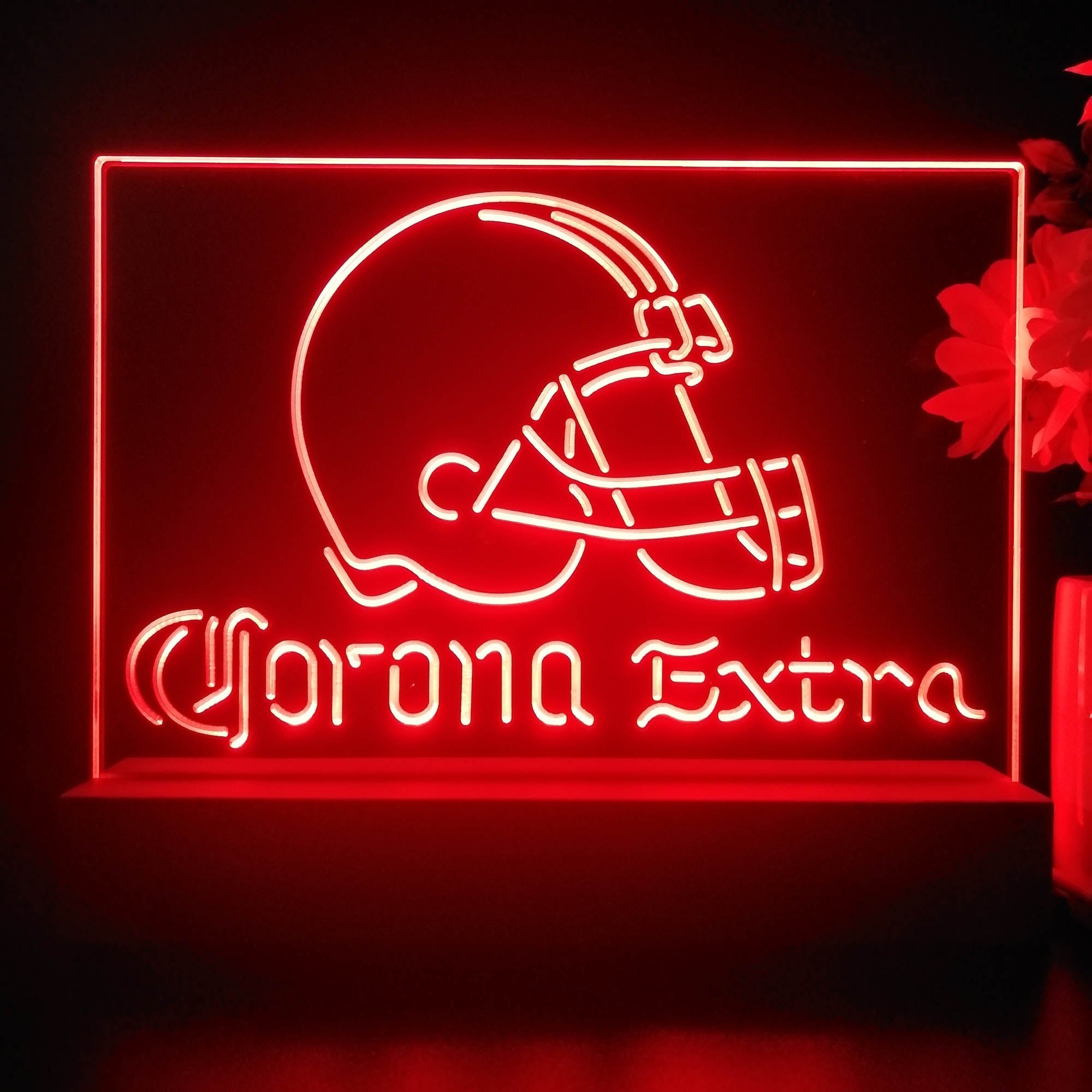 Corona Extra Bar Cleveland Browns Est. 1946 Night Light Pub Bar Lamp