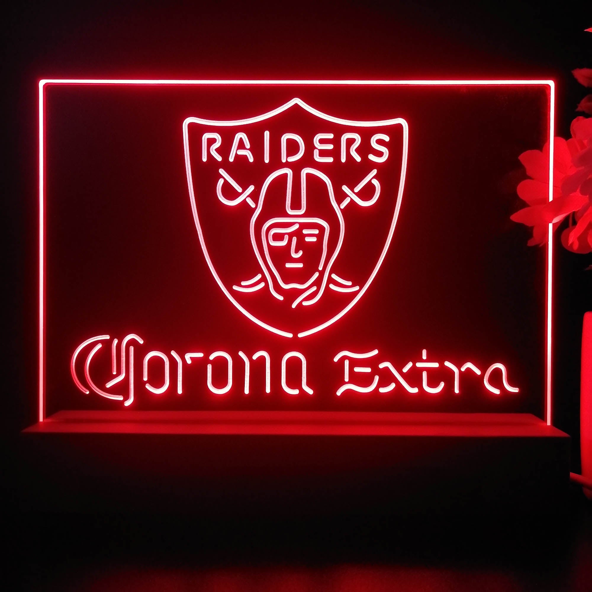 Corona Extra Bar Las Vegas Raiders Night Light Pub Bar Lamp