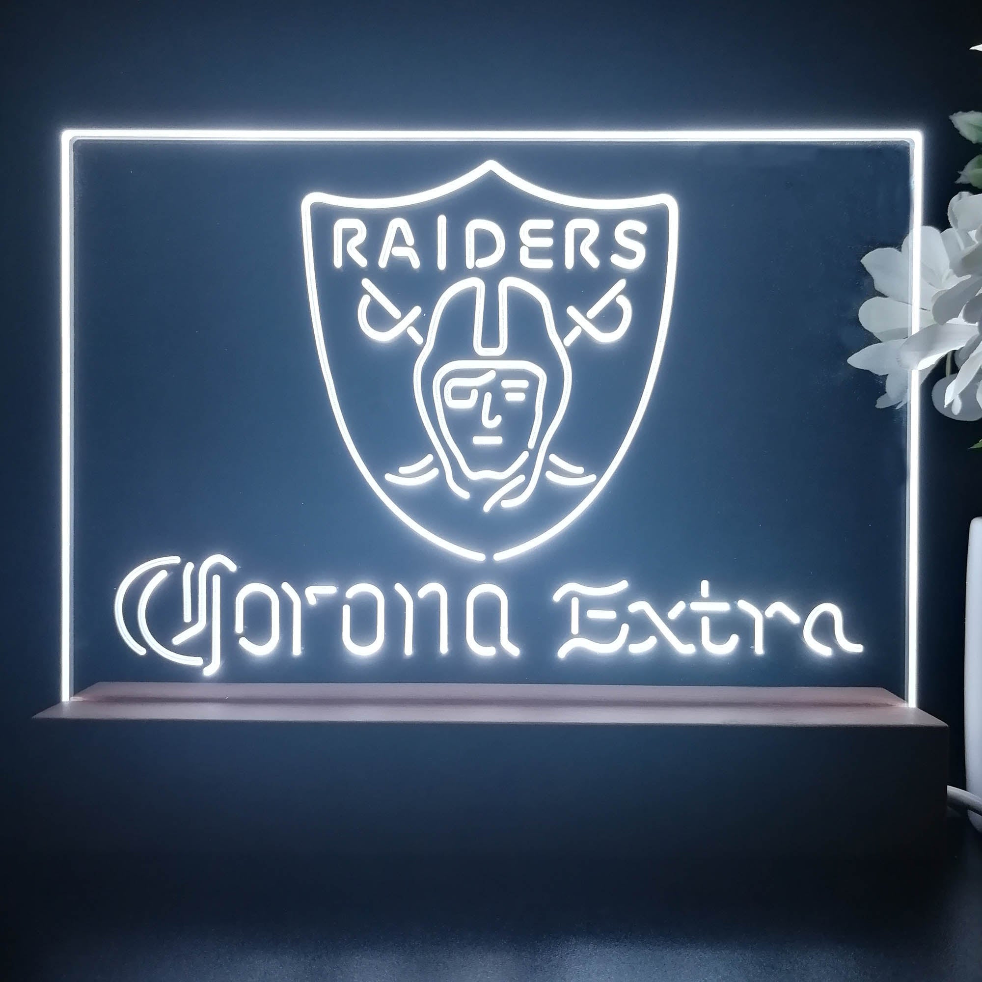 Corona Extra Bar Las Vegas Raiders Night Light Pub Bar Lamp