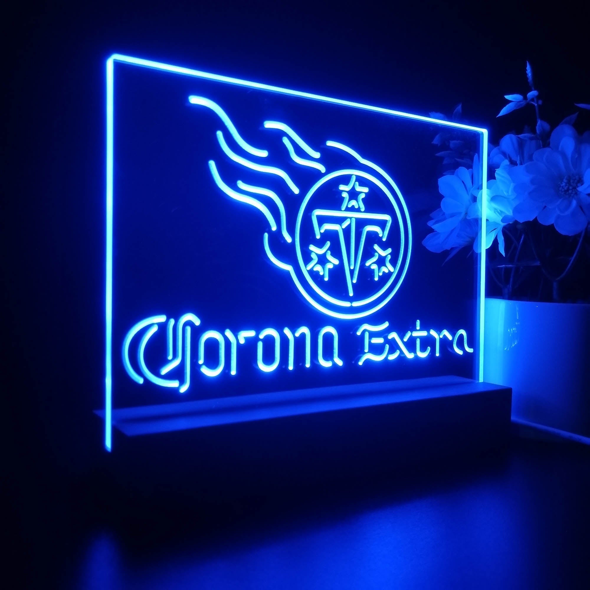 Corona Extra Bar Tennessee Titans Est. 1960 Night Light Pub Bar Lamp