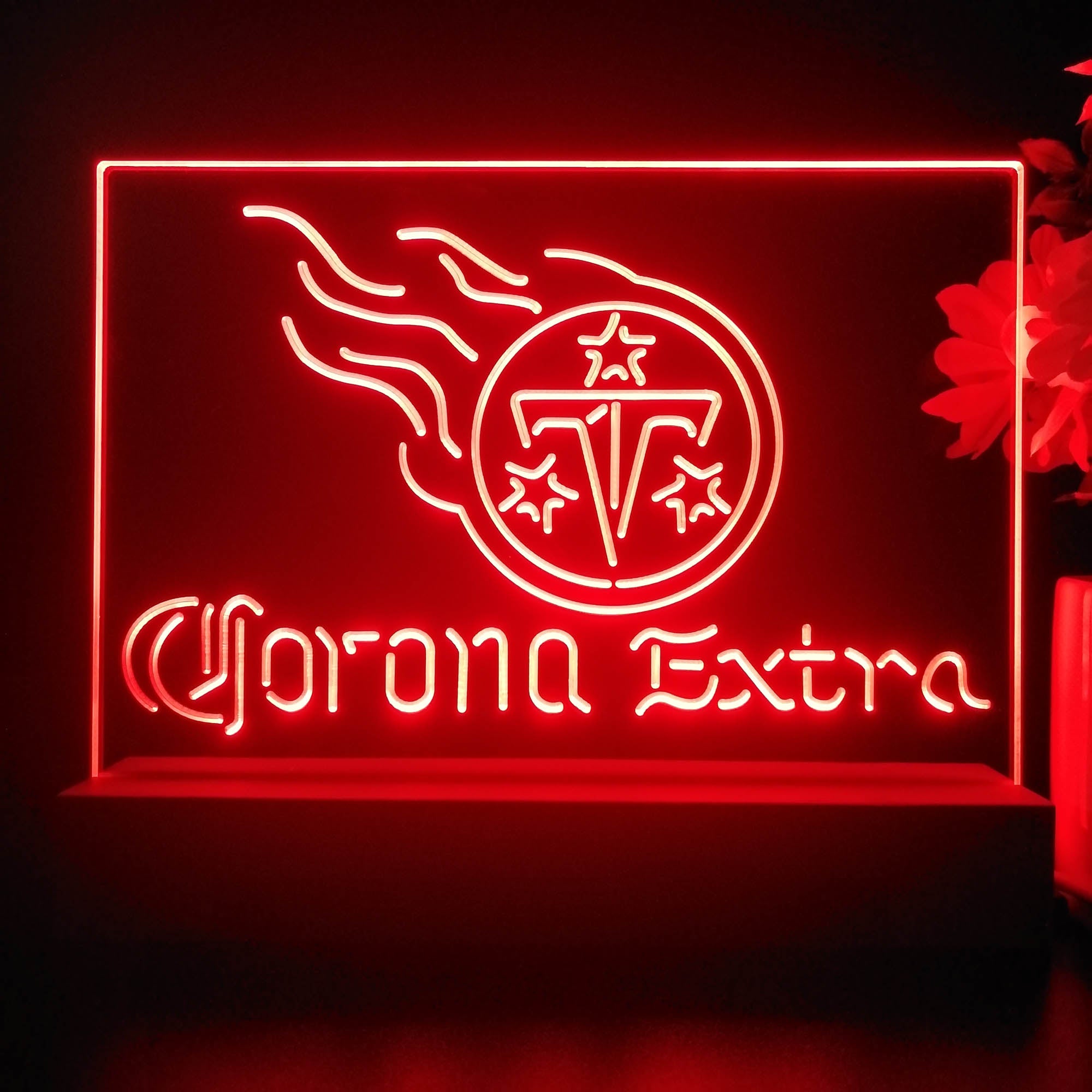 Corona Extra Bar Tennessee Titans Est. 1960 Night Light Pub Bar Lamp