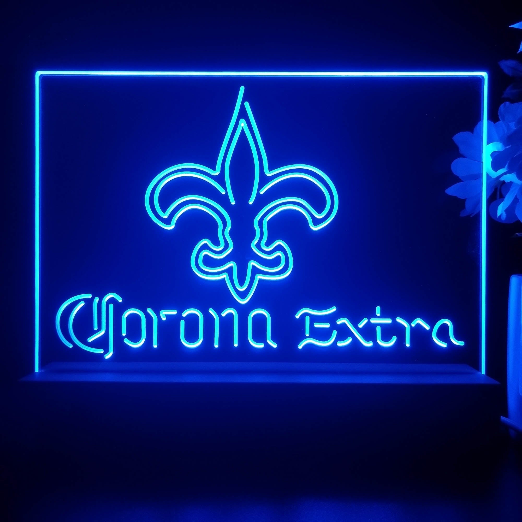 Corona Extra Bar New Orleans Saints Est. 1967 Night Light Pub Bar Lamp