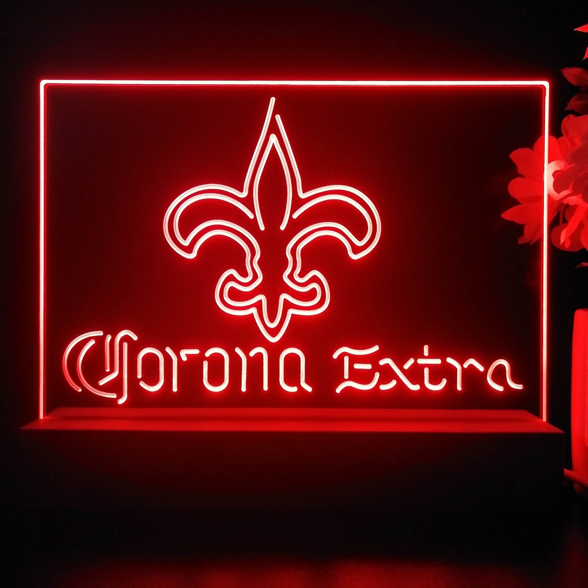 Corona Extra Bar New Orleans Saints Est. 1967 Night Light Pub Bar Lamp