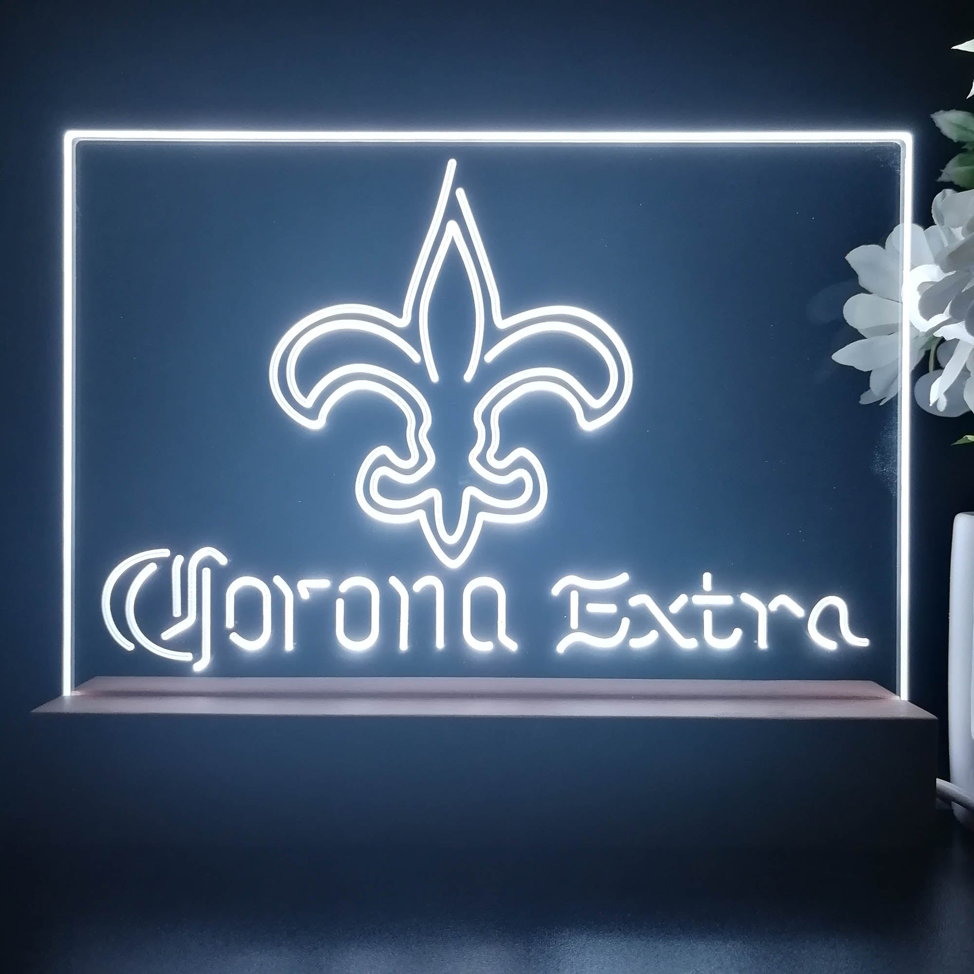 Corona Extra Bar New Orleans Saints Est. 1967 Night Light Pub Bar Lamp