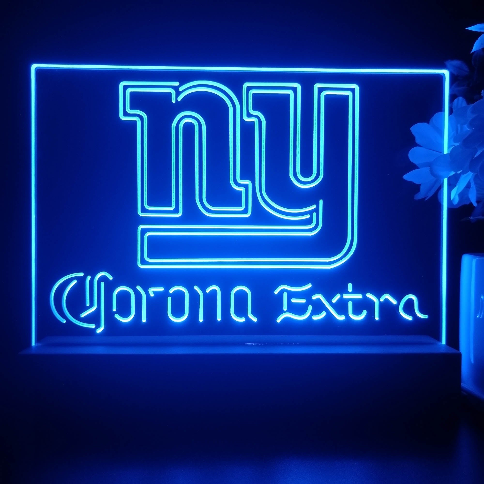 Corona Extra Bar New York Giants Est. 1925 Night Light Pub Bar Lamp