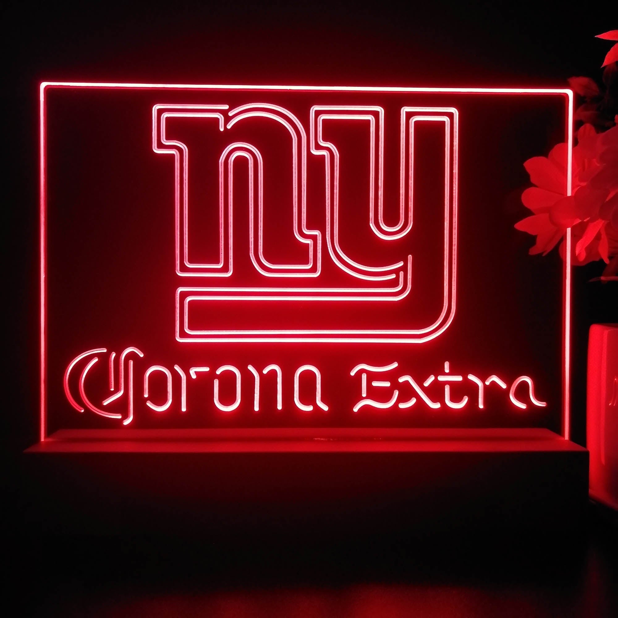 Corona Extra Bar New York Giants Est. 1925 Night Light Pub Bar Lamp