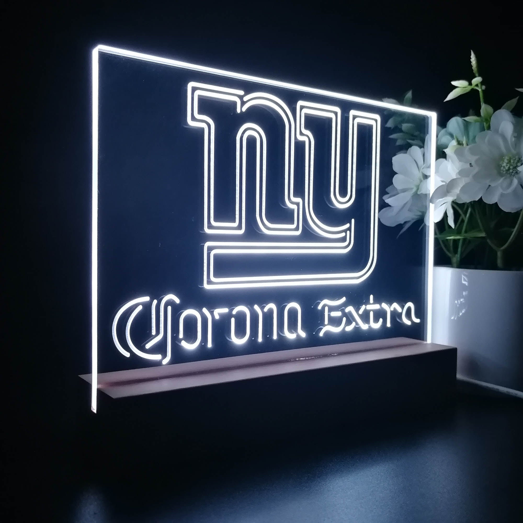 Corona Extra Bar New York Giants Est. 1925 Night Light Pub Bar Lamp