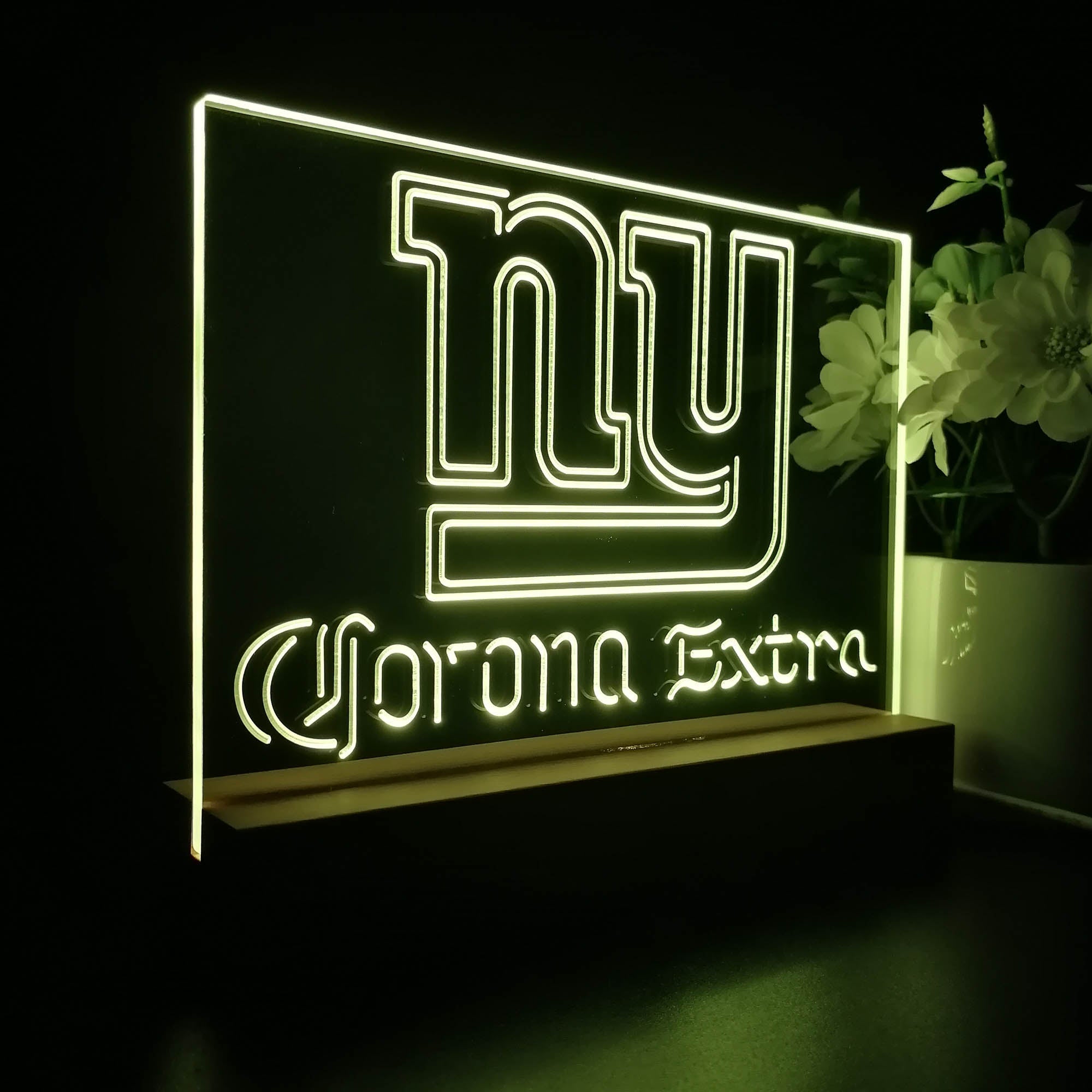 Corona Extra Bar New York Giants Est. 1925 Night Light Pub Bar Lamp