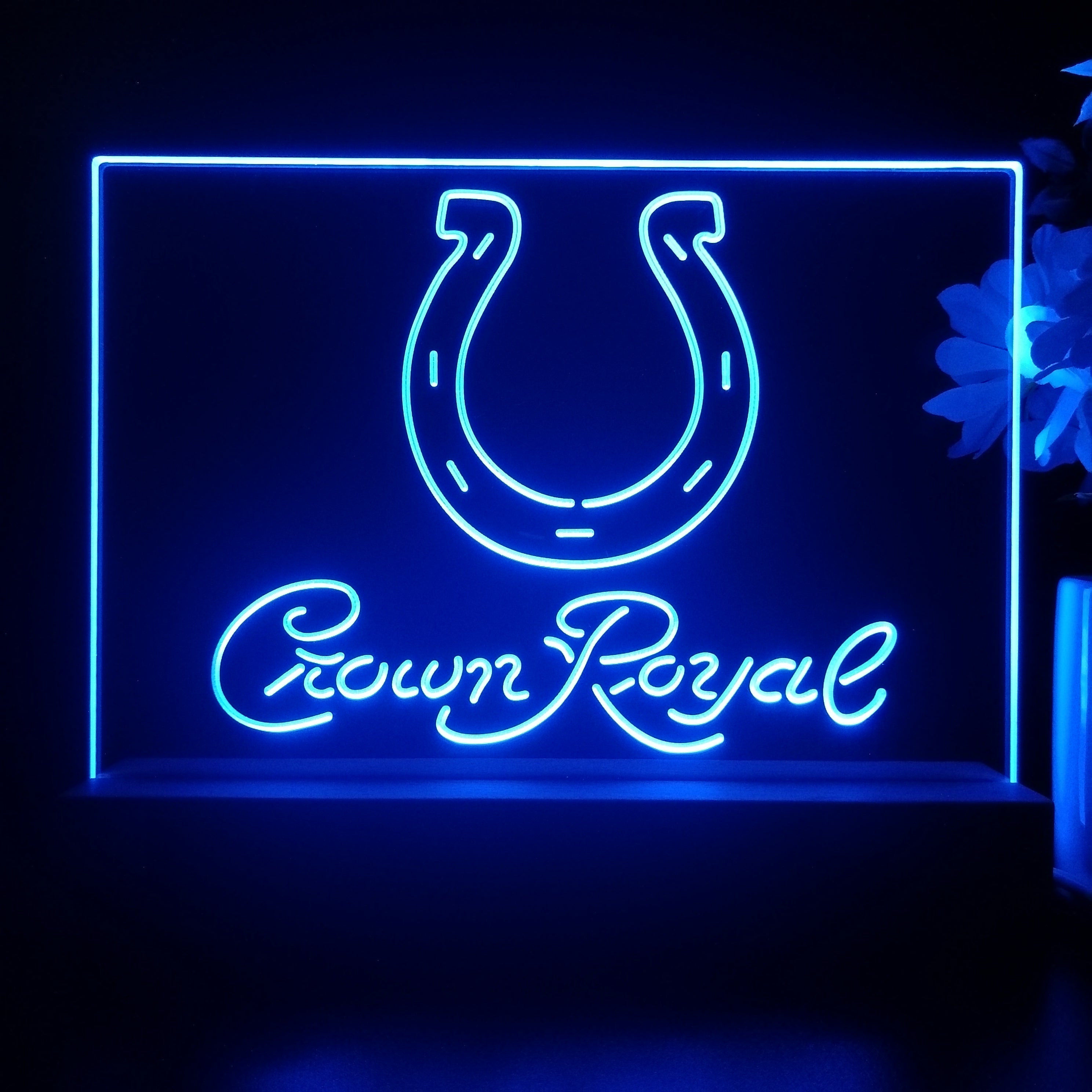 Crown Royal Bar Indianapolis Colts Est. 1953 Night Light Pub Bar Lamp