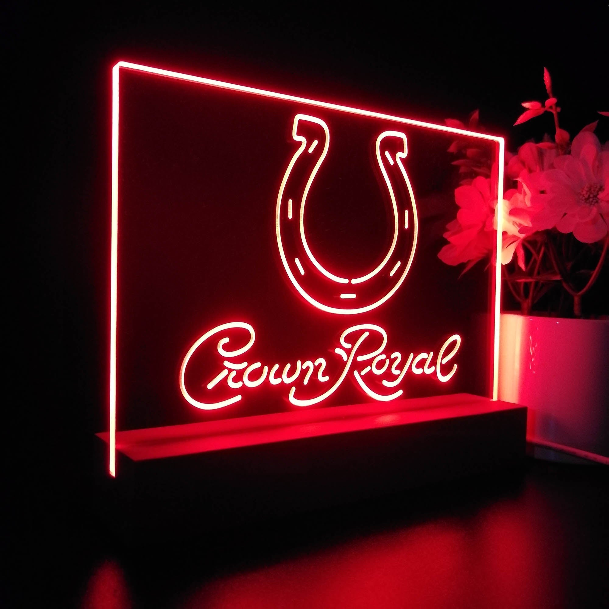 Crown Royal Bar Indianapolis Colts Est. 1953 Night Light Pub Bar Lamp