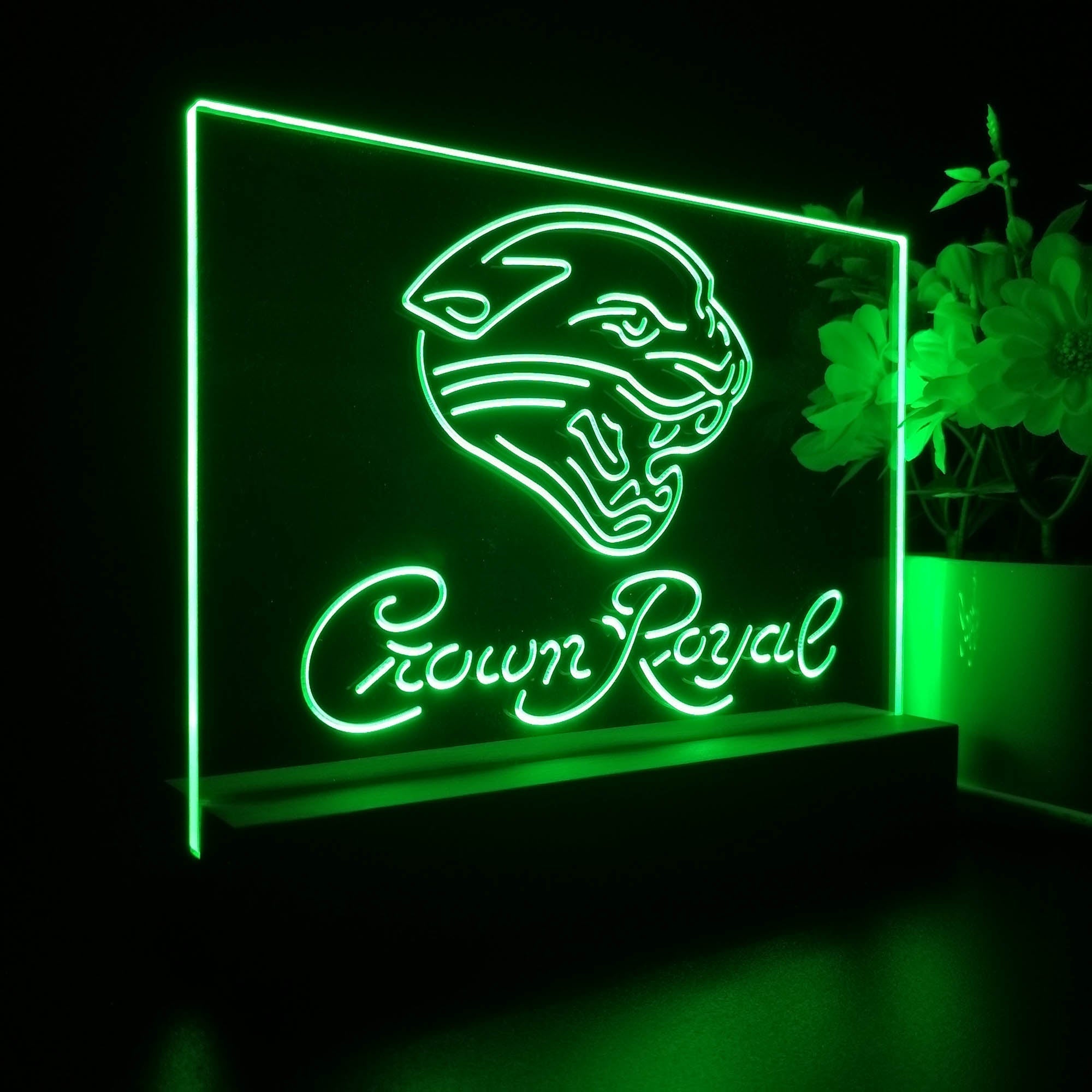 Crown Royal Bar Jacksonville Jaguars Est. 1995 Night Light Pub Bar Lamp