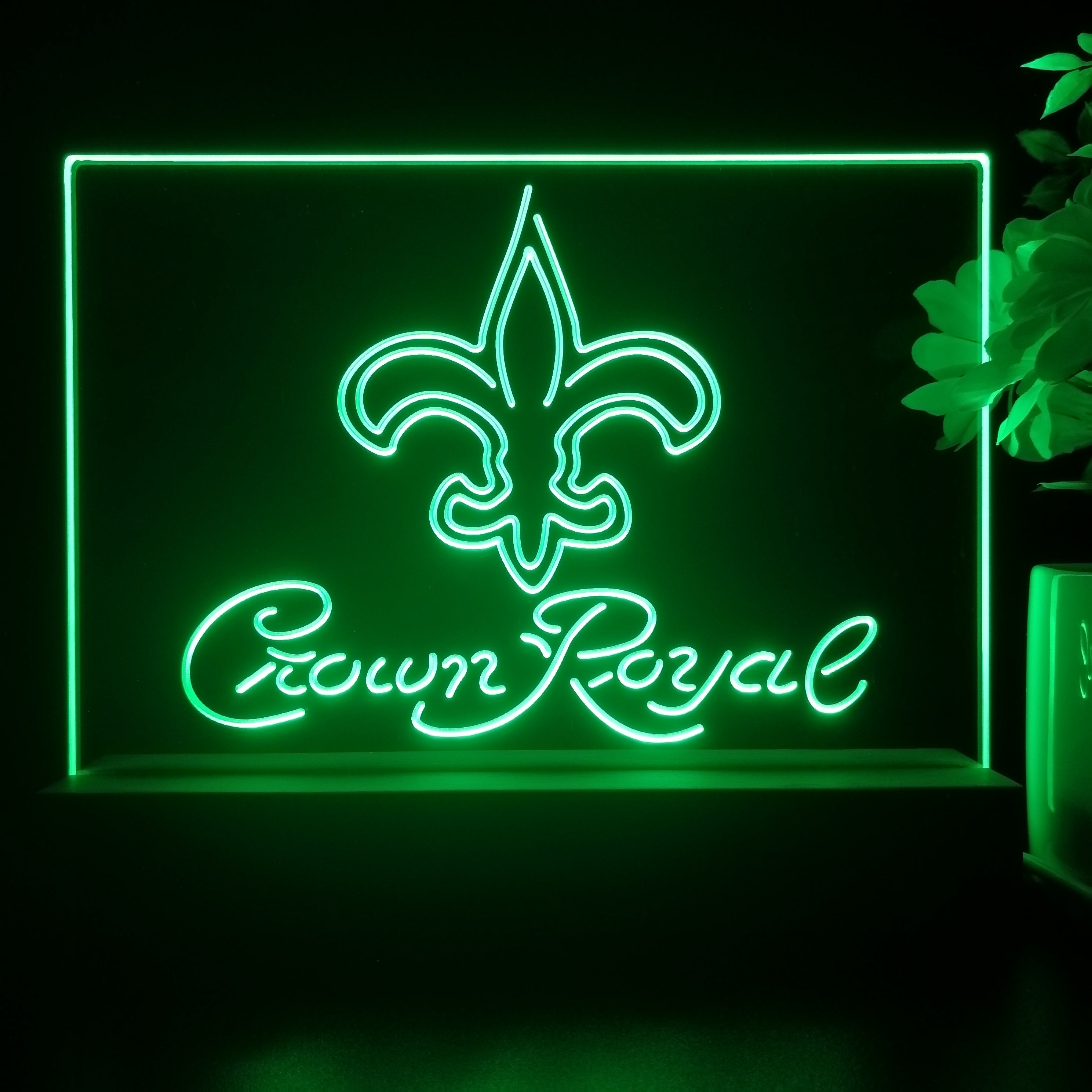 Crown Royal Bar New Orleans Saints Est. 1967 Night Light Pub Bar Lamp