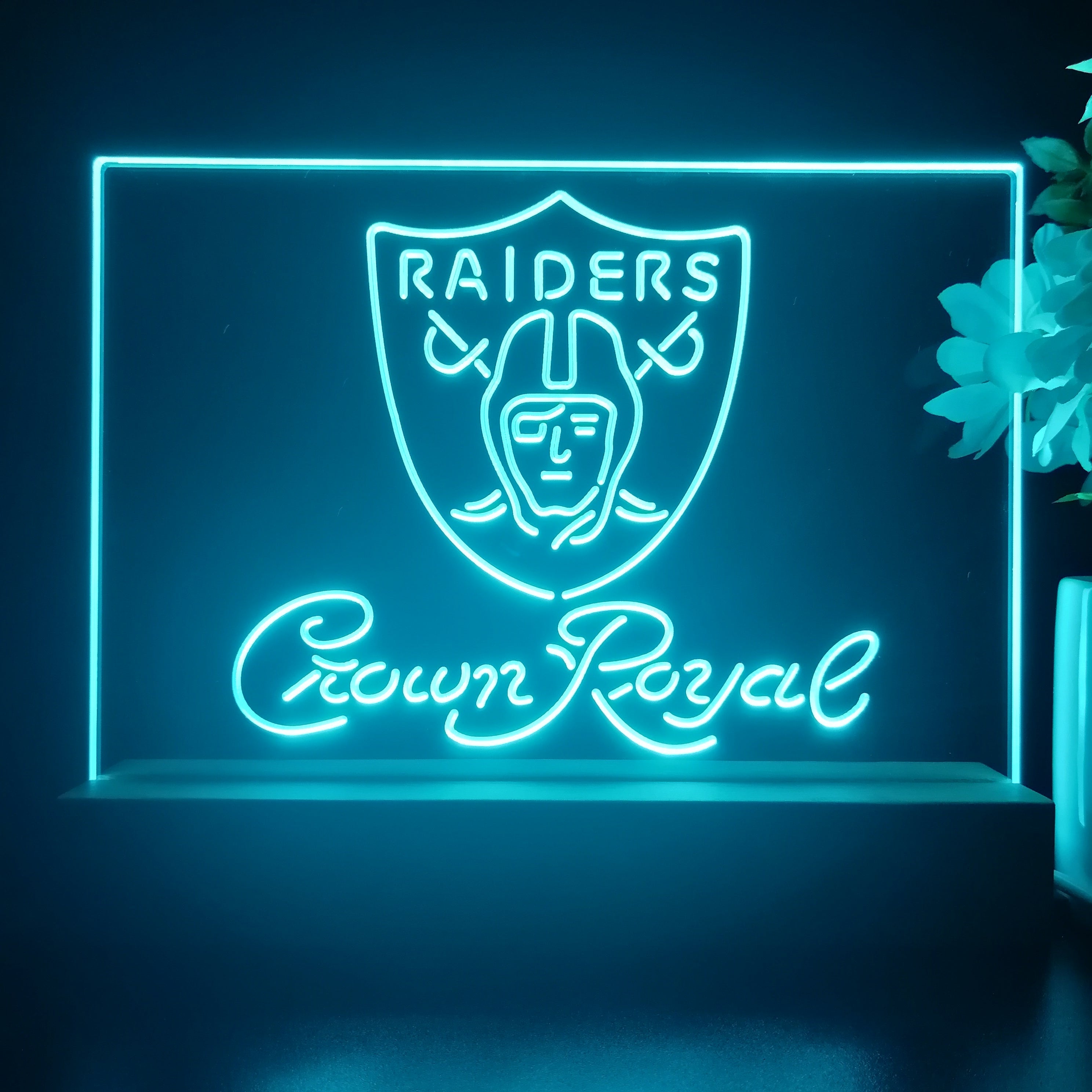 Crown Royal Bar Las Vegas Raiders Night Light Pub Bar Lamp