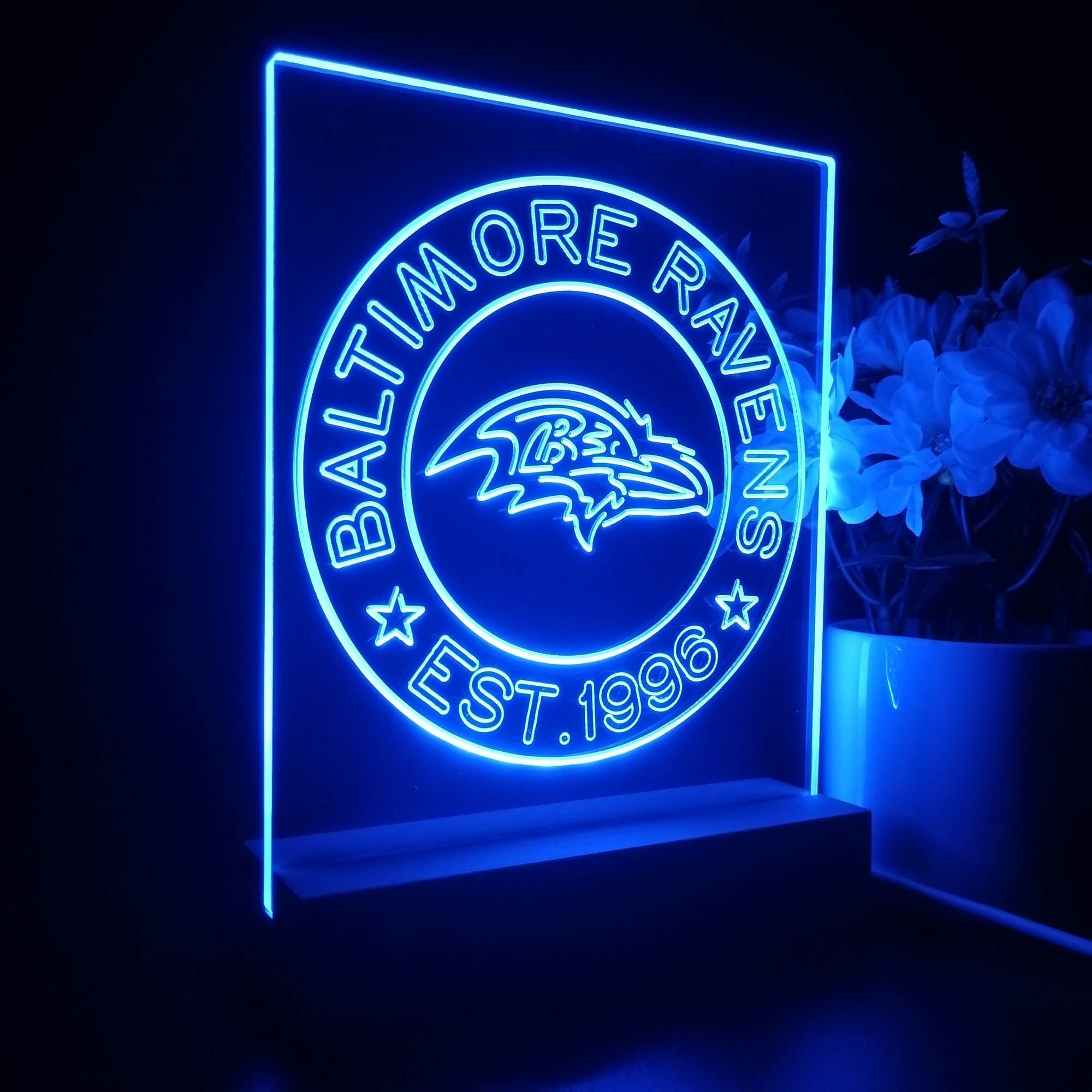 Personalized Baltimore Ravens Souvenir Neon LED Night Light Sign