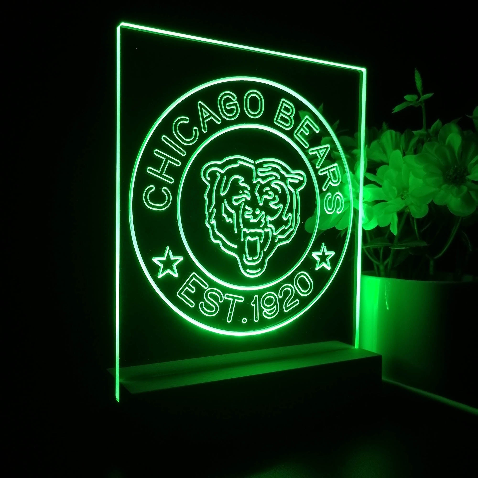 Personalized Chicago Bears Souvenir Neon LED Night Light Sign