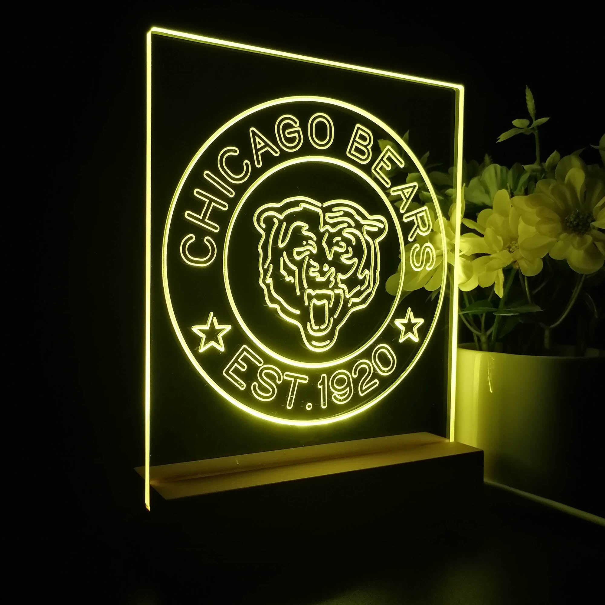 Personalized Chicago Bears Souvenir Neon LED Night Light Sign