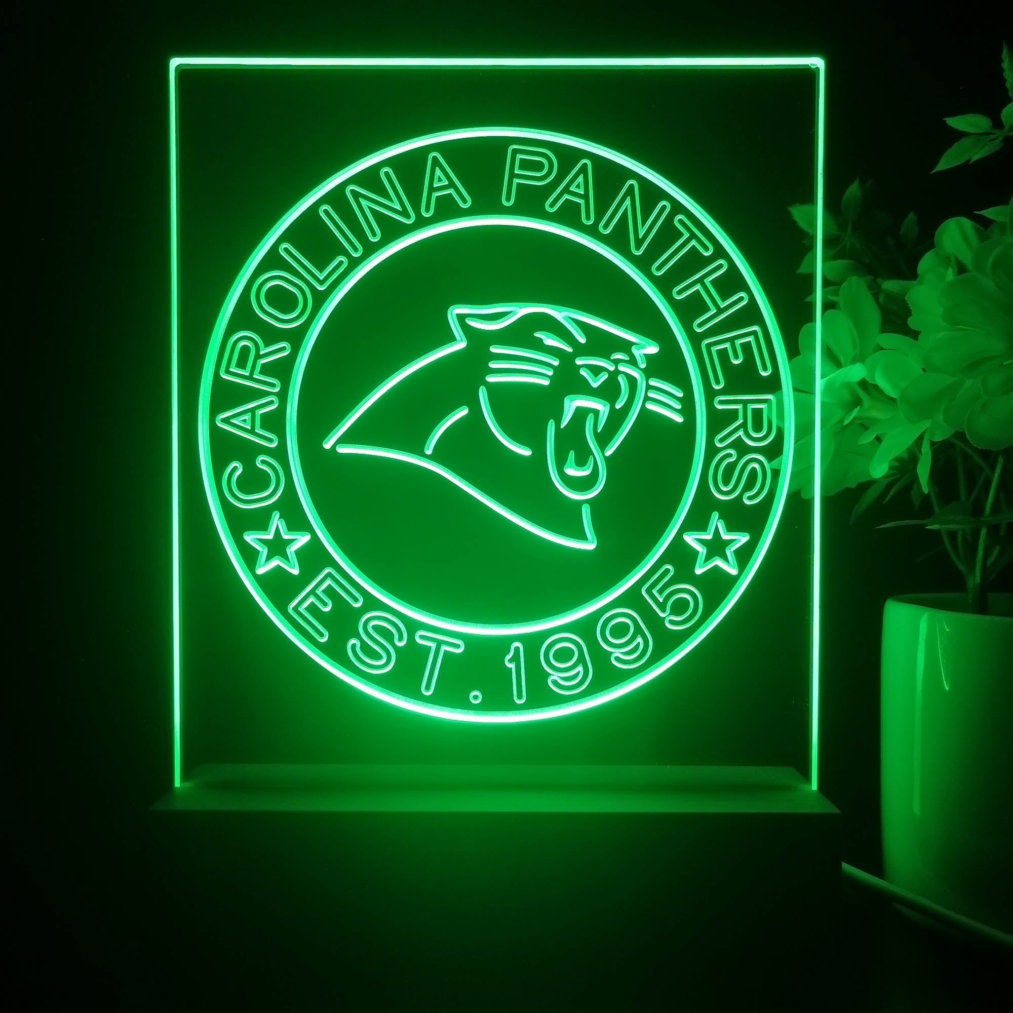 Personalized Carolina Panthers Souvenir Neon LED Night Light Sign