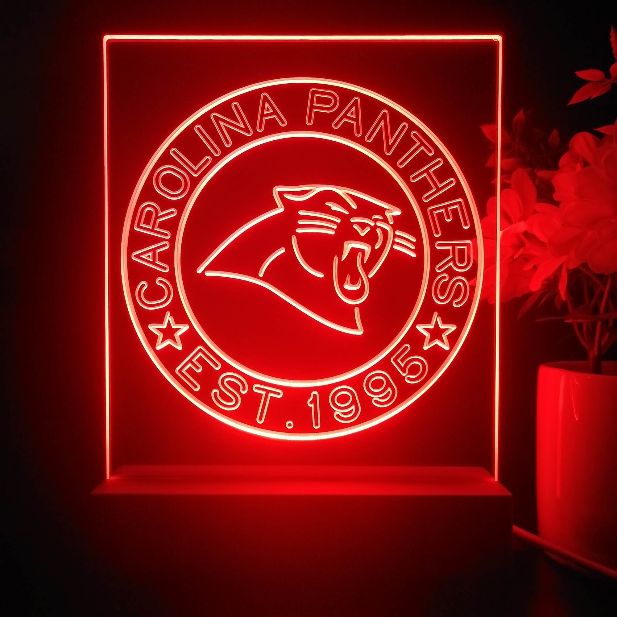 Personalized Carolina Panthers Souvenir Neon LED Night Light Sign