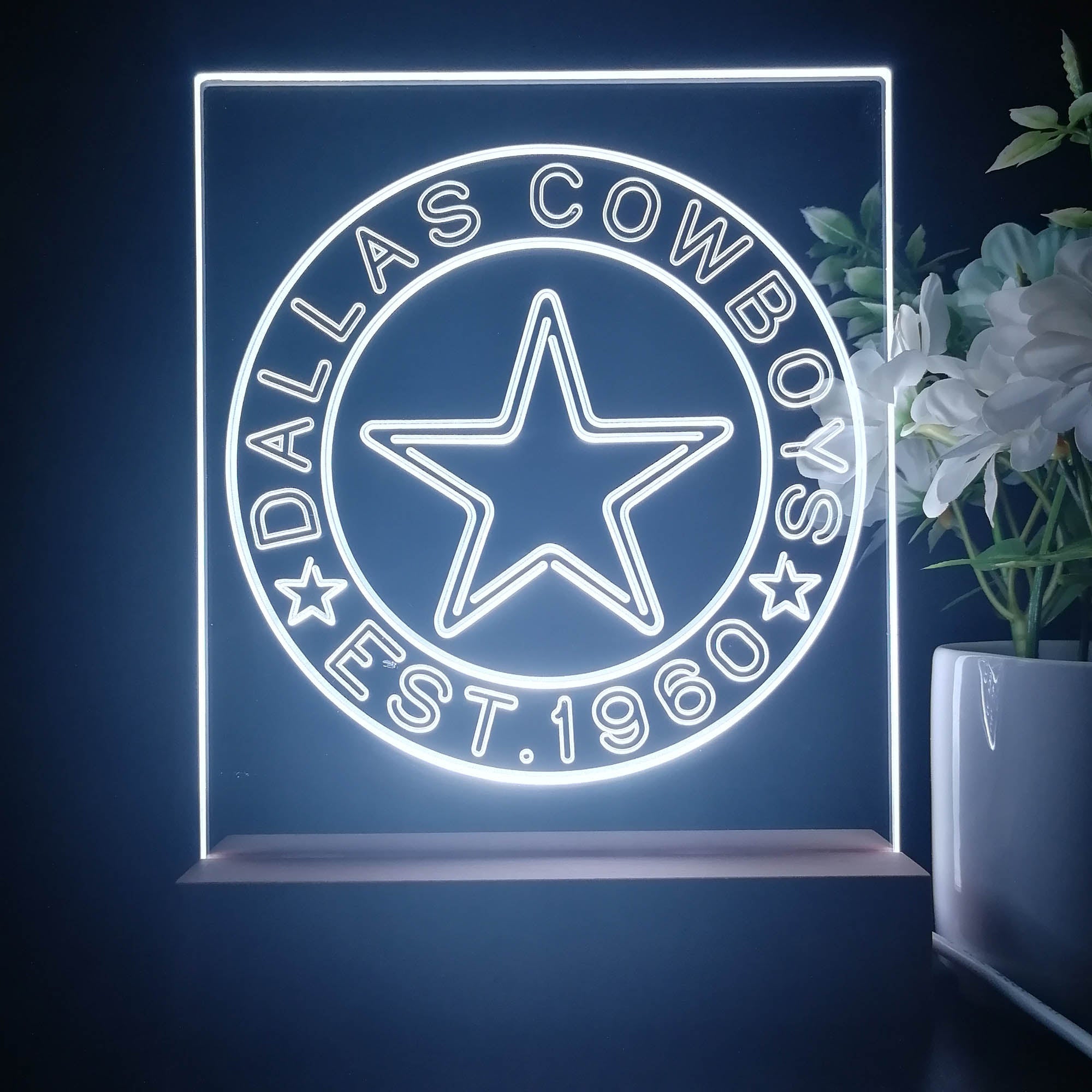 Personalized Dallas Cowboys Souvenir Neon LED Night Light Sign