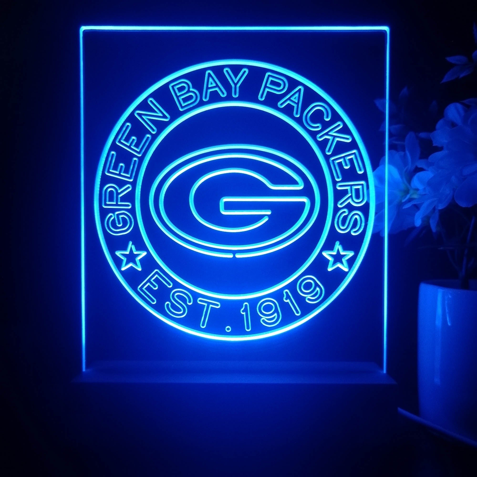 Personalized Green Bay Packers Souvenir Led Light Sign