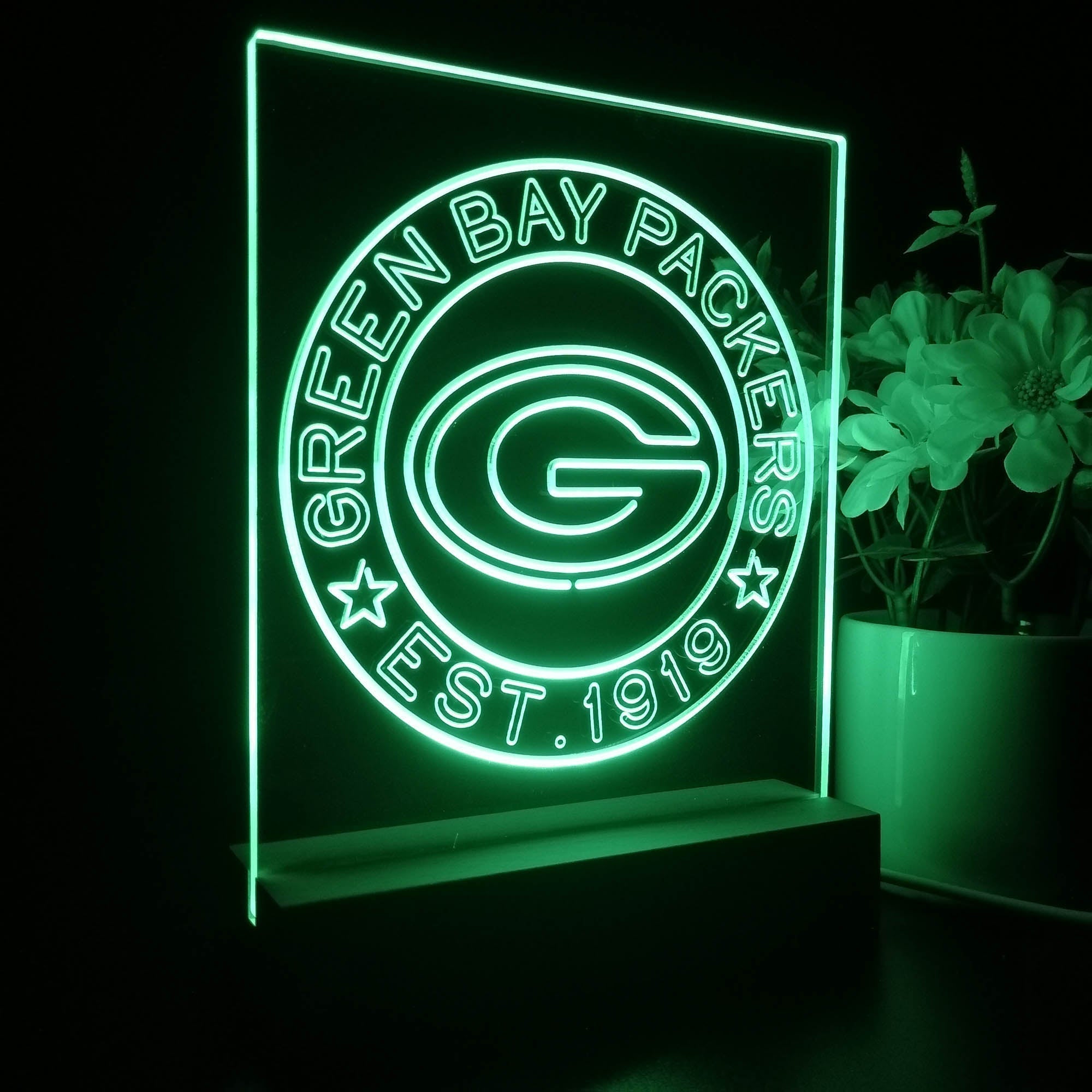 Personalized Green Bay Packers Souvenir Led Light Sign