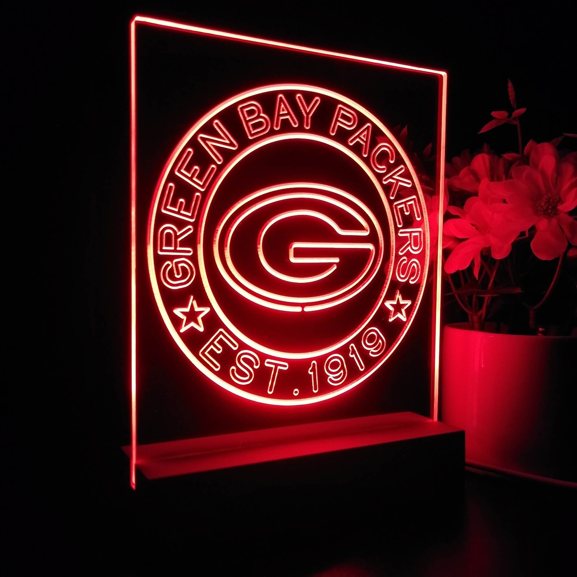 Personalized Green Bay Packers Souvenir Led Light Sign