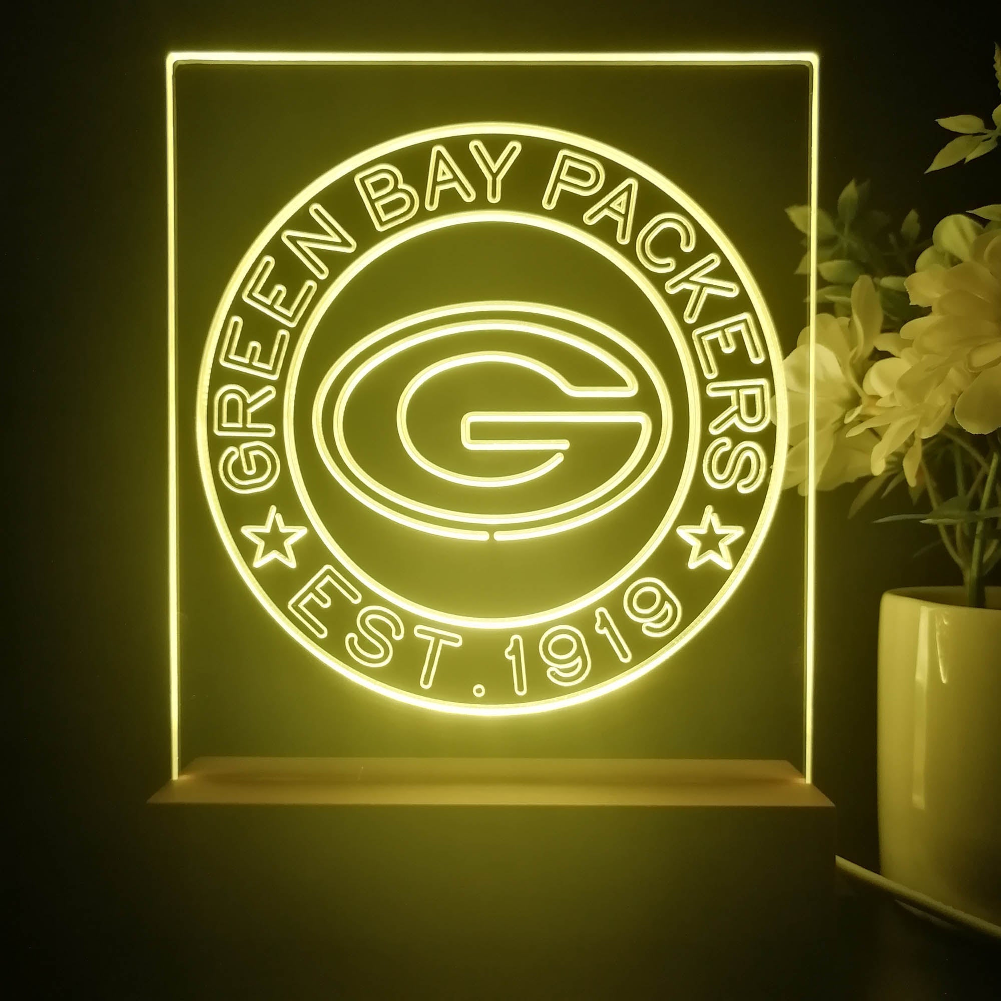 Personalized Green Bay Packers Souvenir Led Light Sign