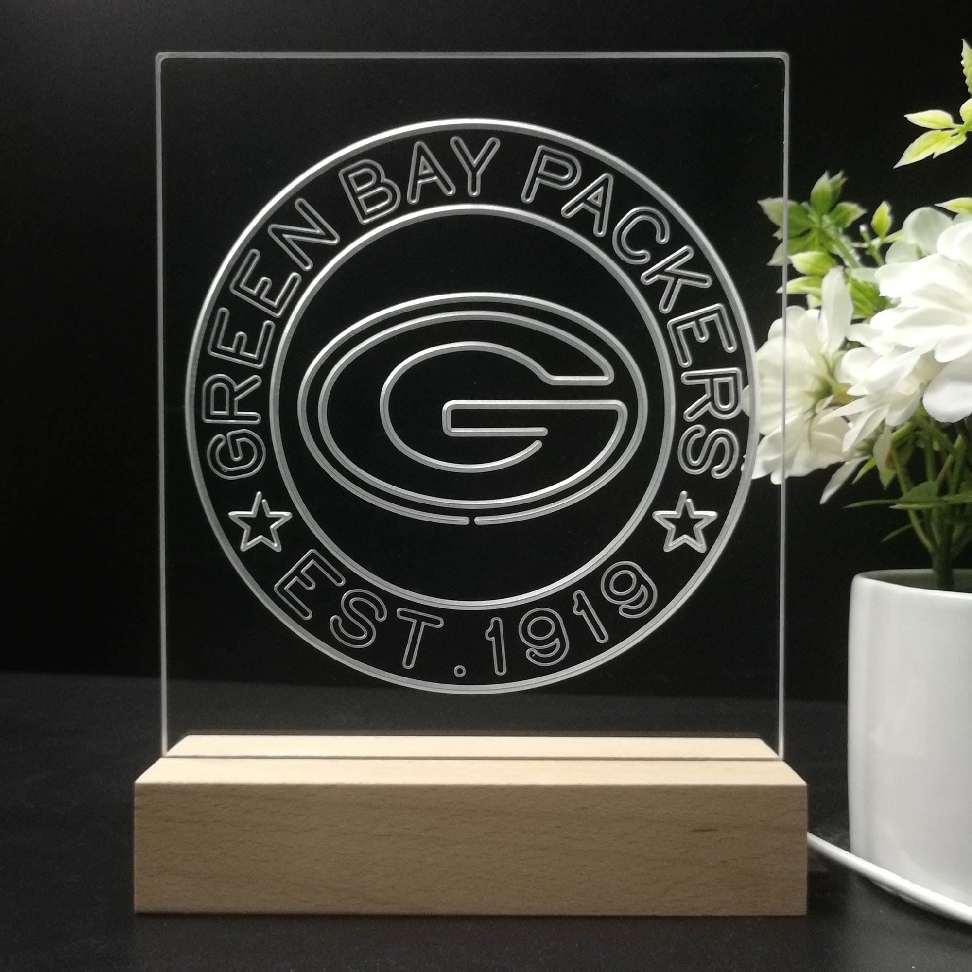 Personalized Green Bay Packers Souvenir Led Light Sign