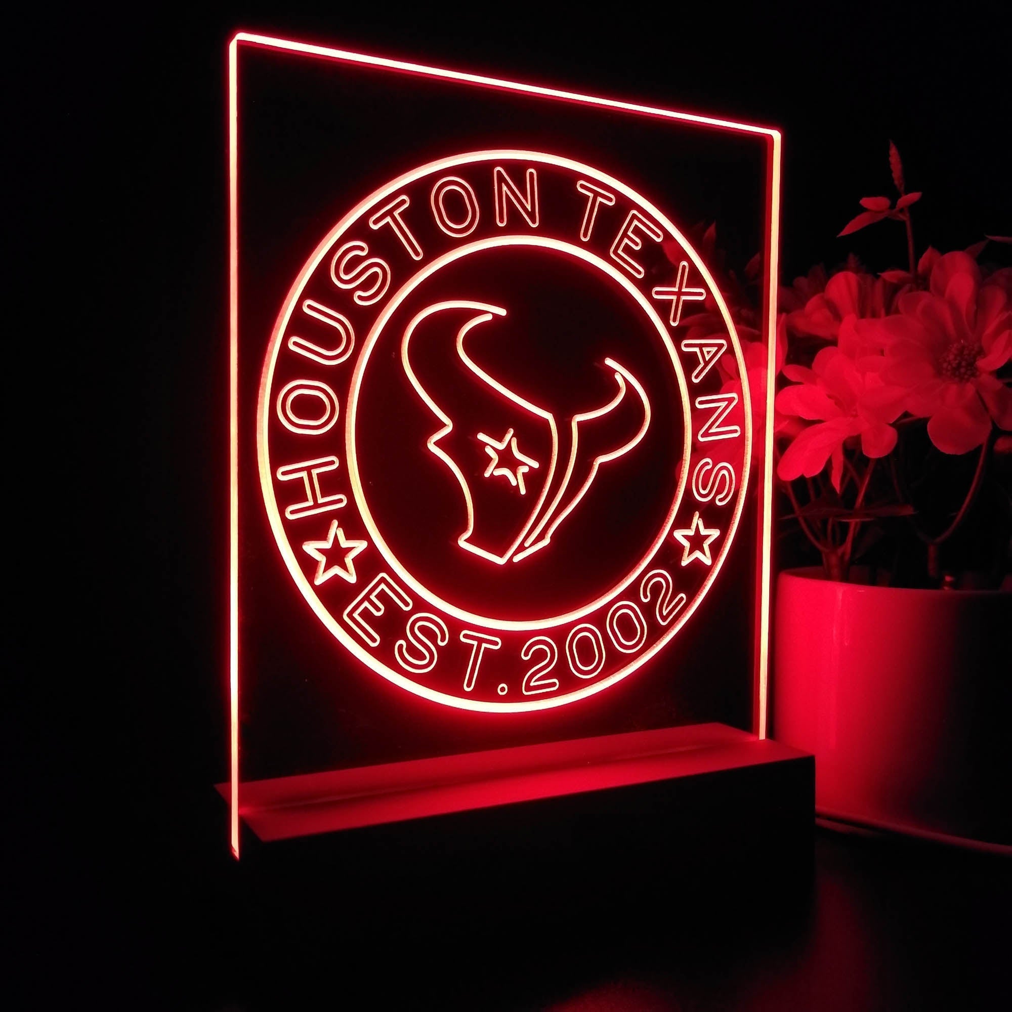 Personalized Houston Texans Souvenir Led Light Sign