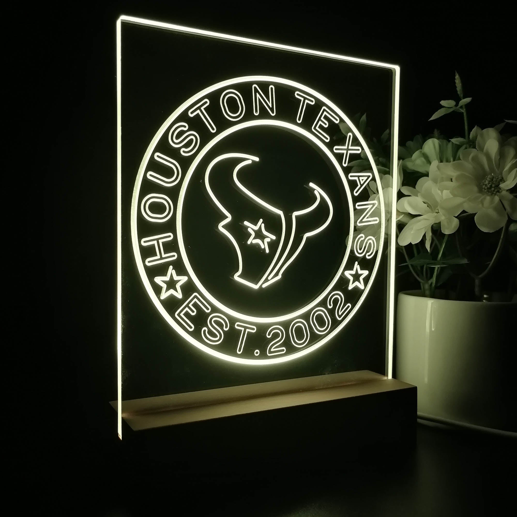 Personalized Houston Texans Souvenir Led Light Sign