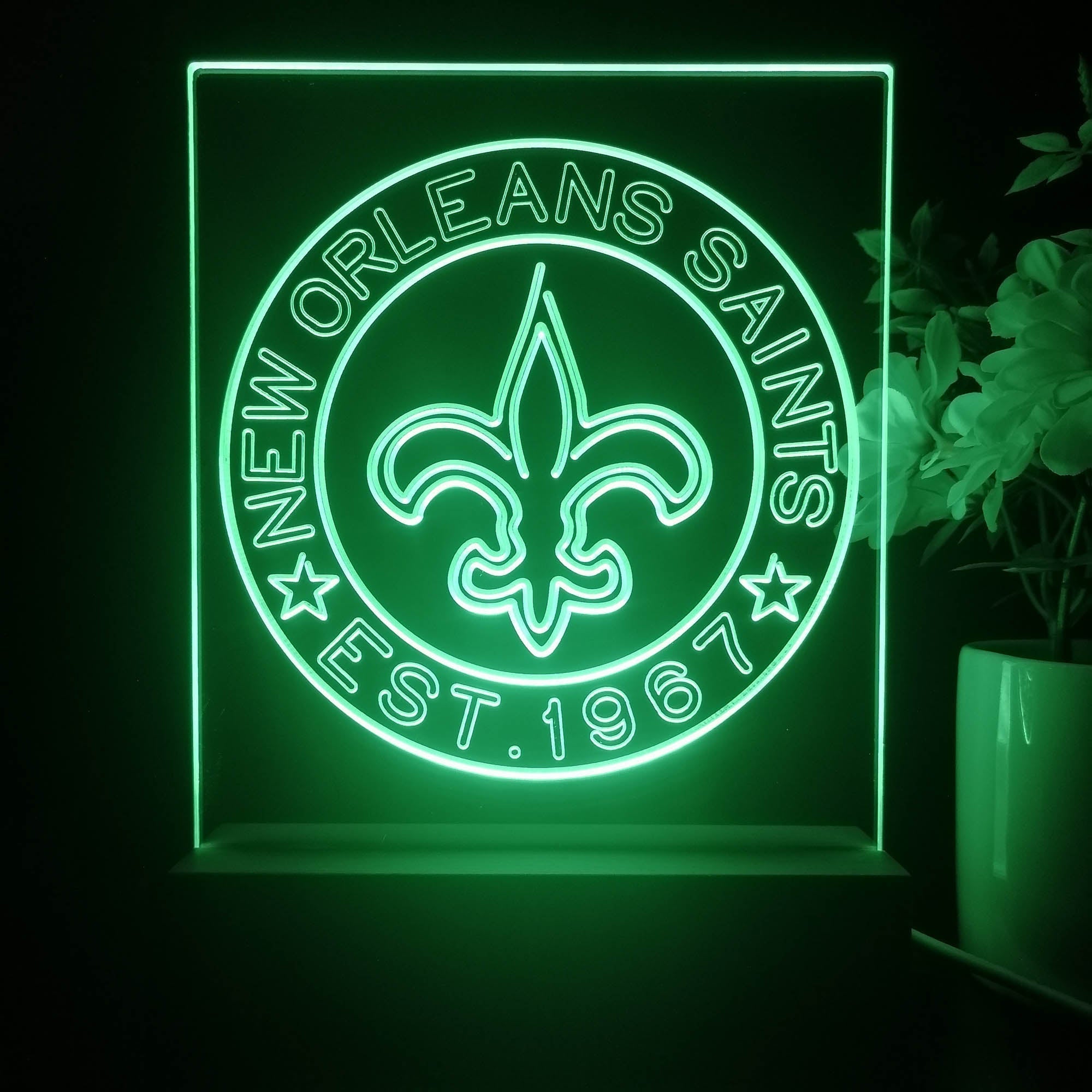 Personalized New Orleans Saints Souvenir Led Light Sign