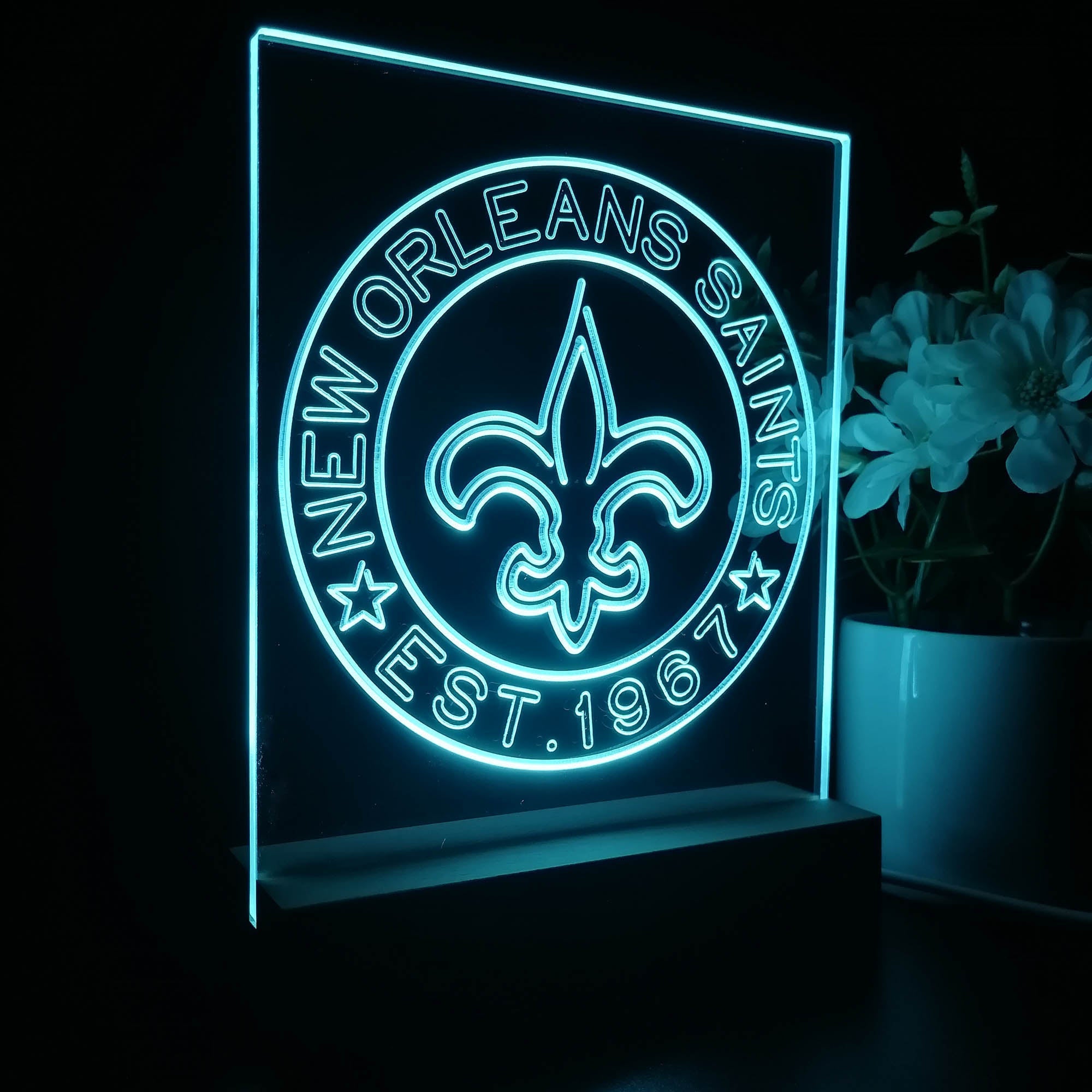 Personalized New Orleans Saints Souvenir Led Light Sign